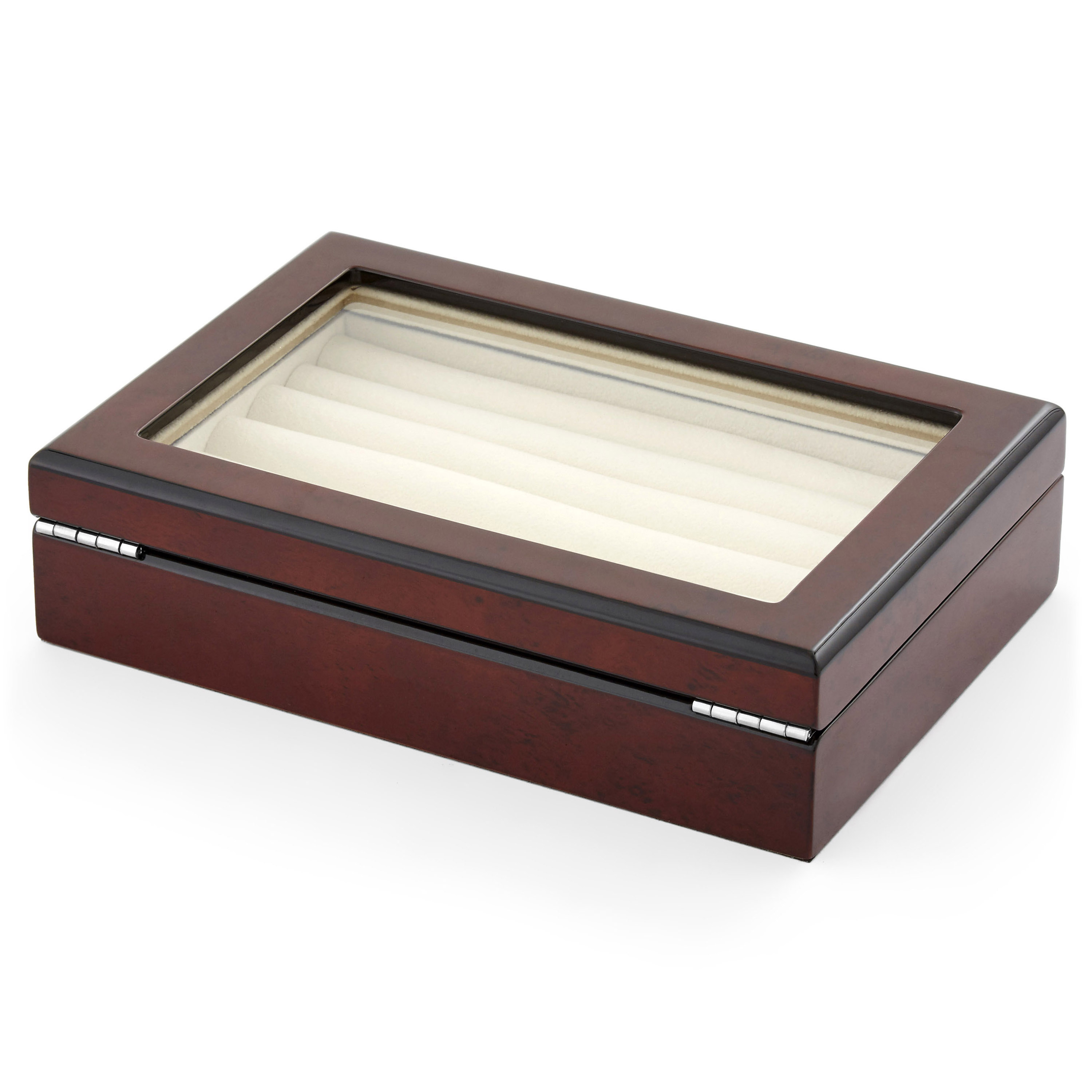 Elegant Mansjettknappetui av Mørk Furu - 6