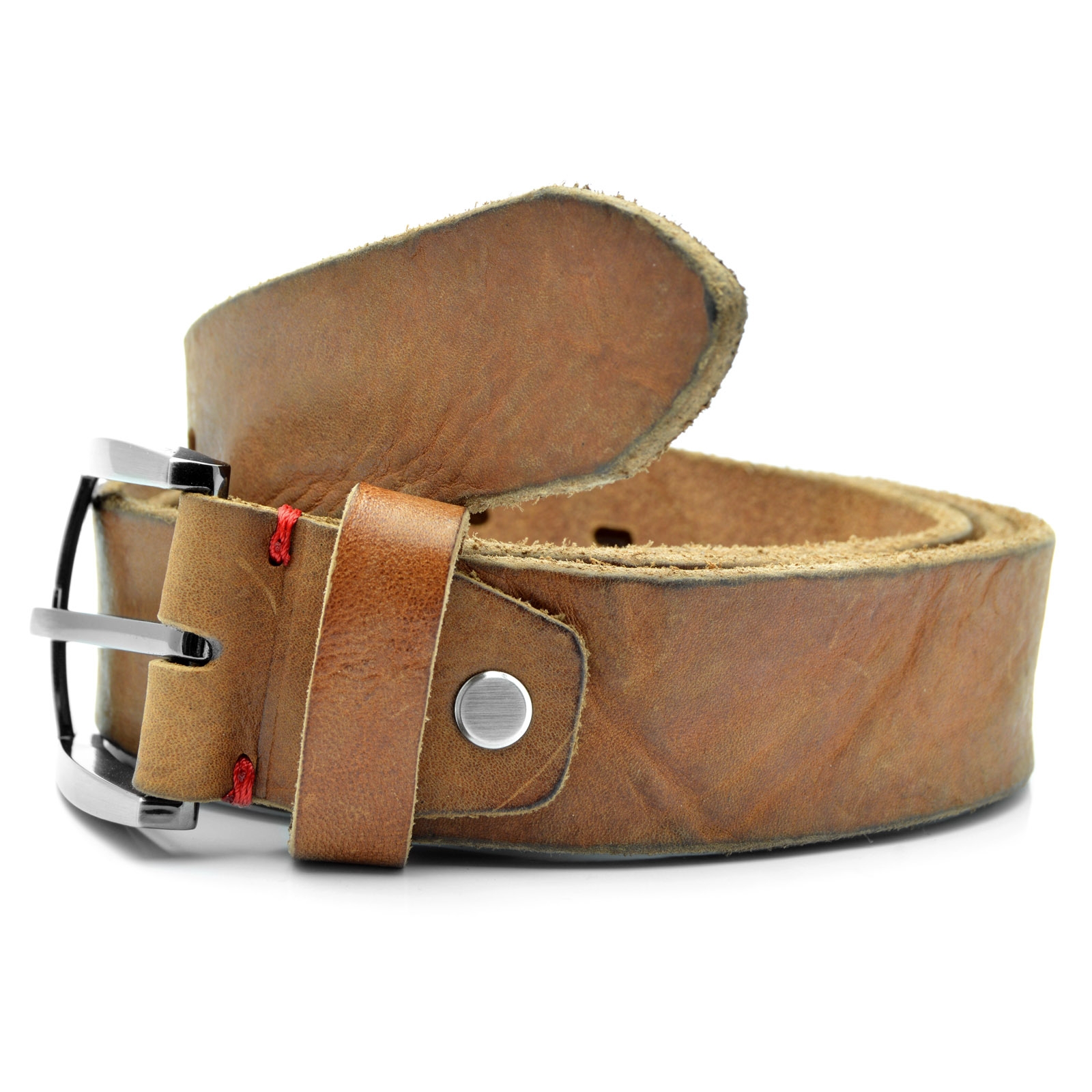 Cognac Ledergürtel - 2