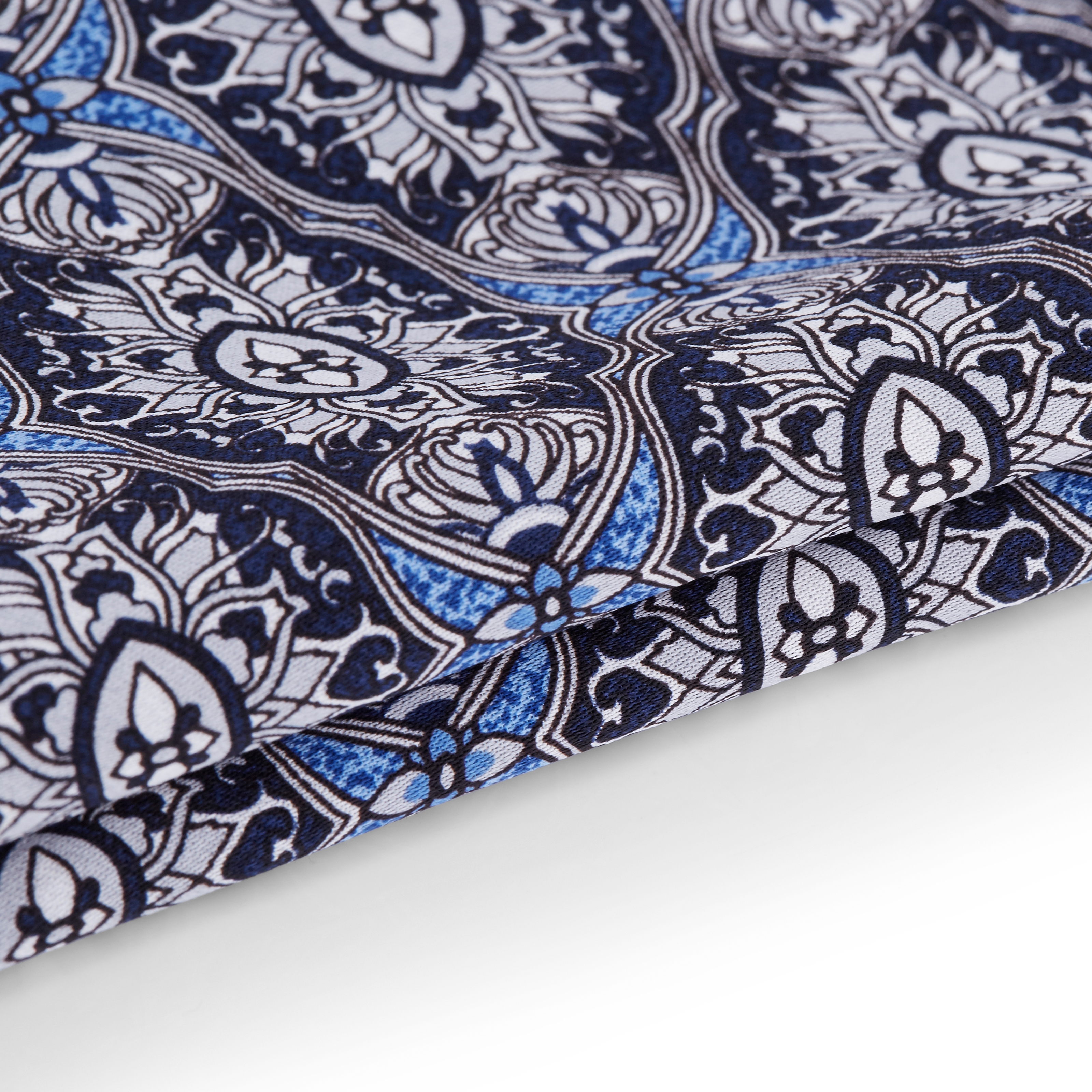 Pañuelo de bolsillo art déco en azul - 2