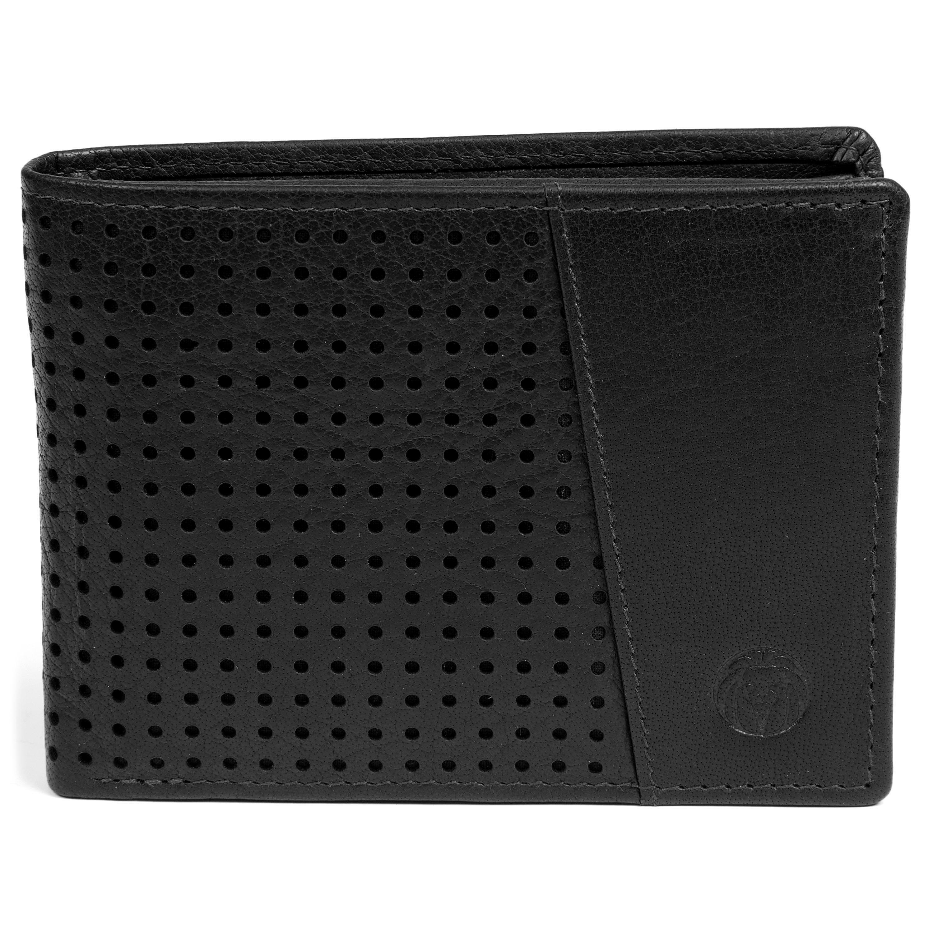 Portefeuille Montreal Dotty en cuir noir anti-RFID - 3