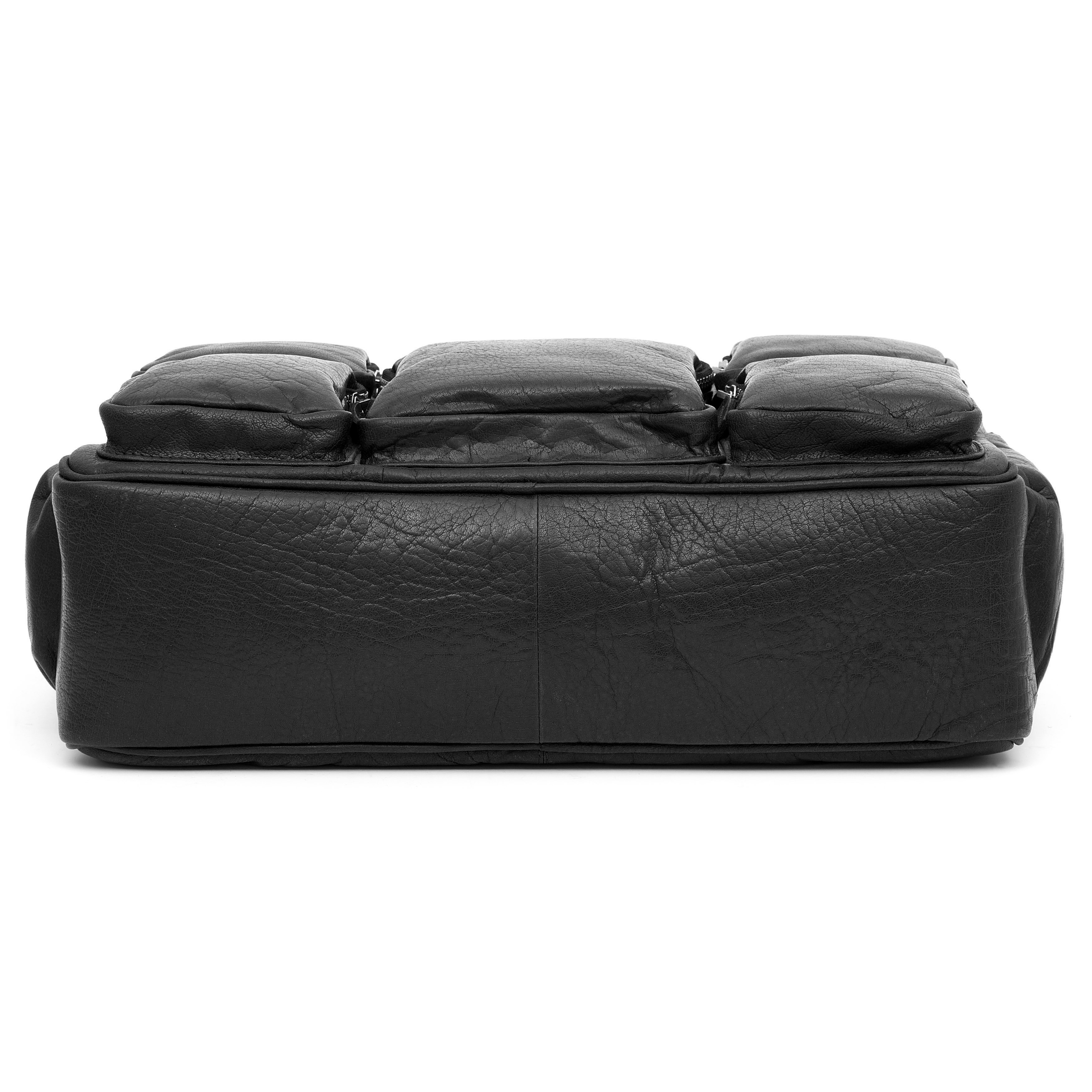 Sac de voyage Montréal Safari en cuir noir  - 7