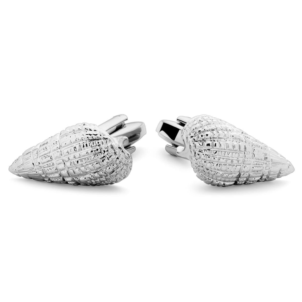Shell Cufflinks Pelagis | Silver-Tone Sea Shell Cufflinks | In stock! | Trendhim