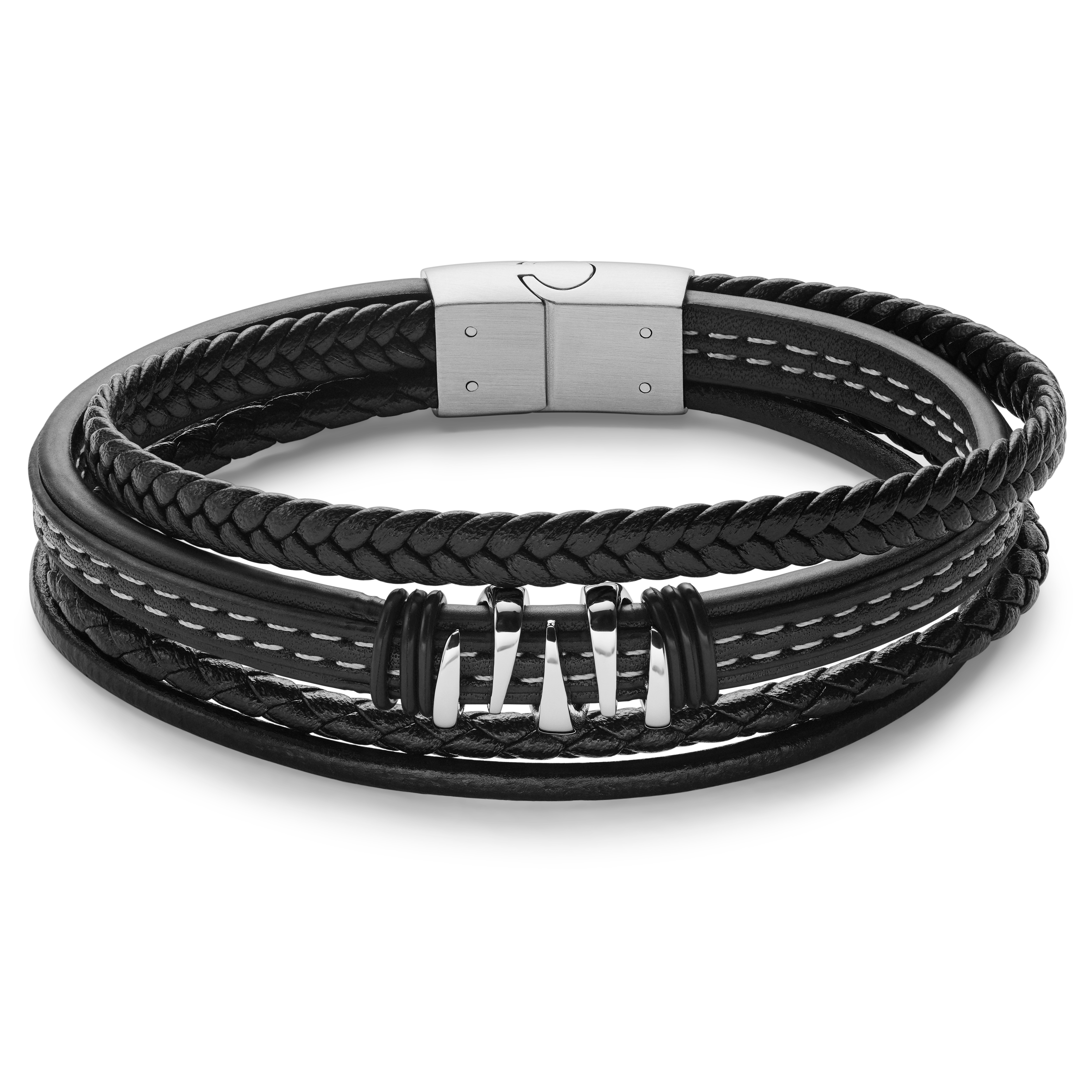 Faux deals leather bracelet