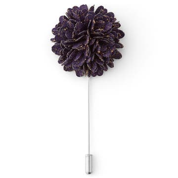 Lavender Flower Lapel Pin