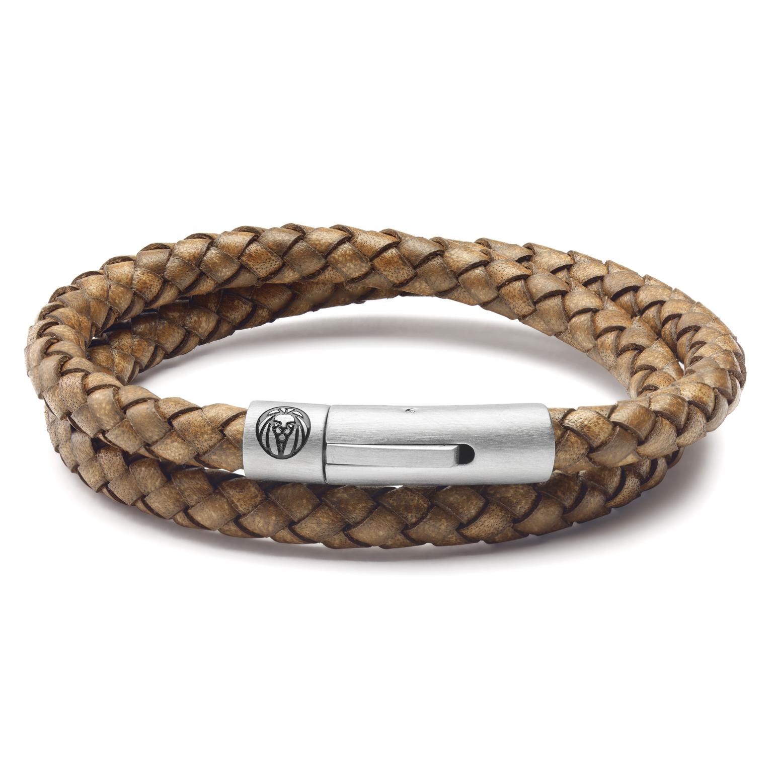 Collins | 6 mm Vintage Leather Wrap Around Bracelet Collins | 6 mm Vintage Leather Wrap Around Bracelet
