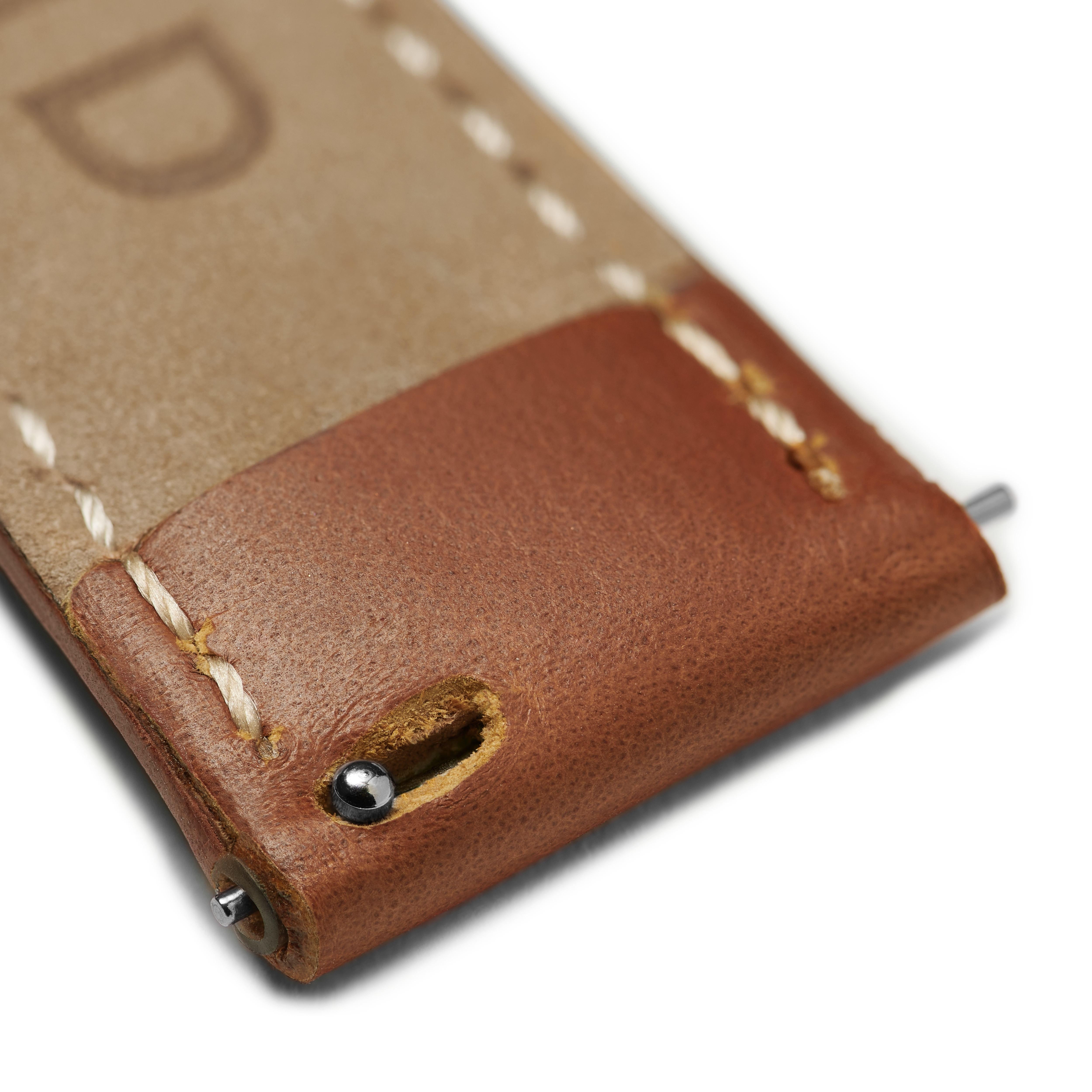 18mm Tan Leather Watch Strap with Rose Gold-Tone Buckle – Quick Release - 4