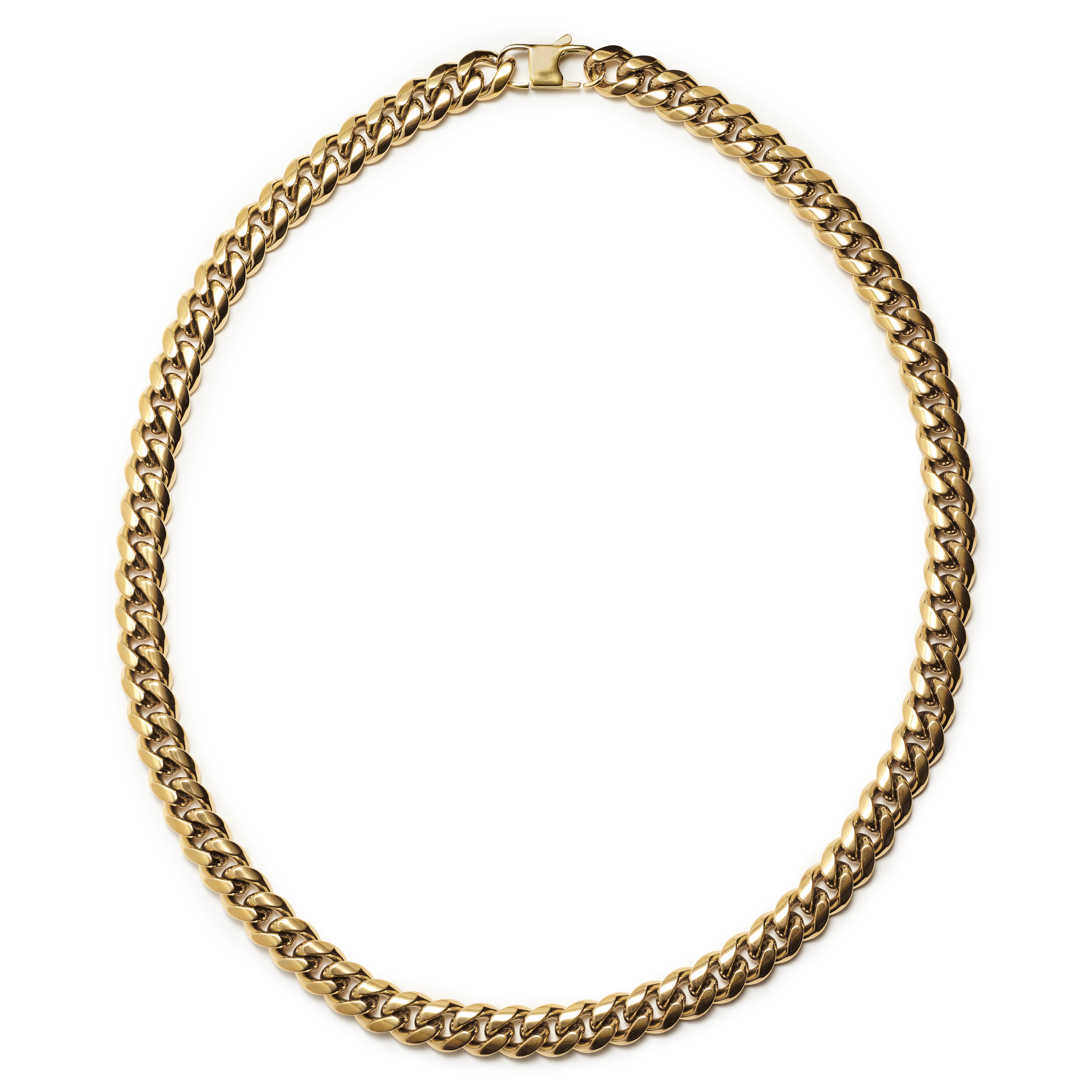 12mm Gold-Tone Steel Chain Necklace - 2