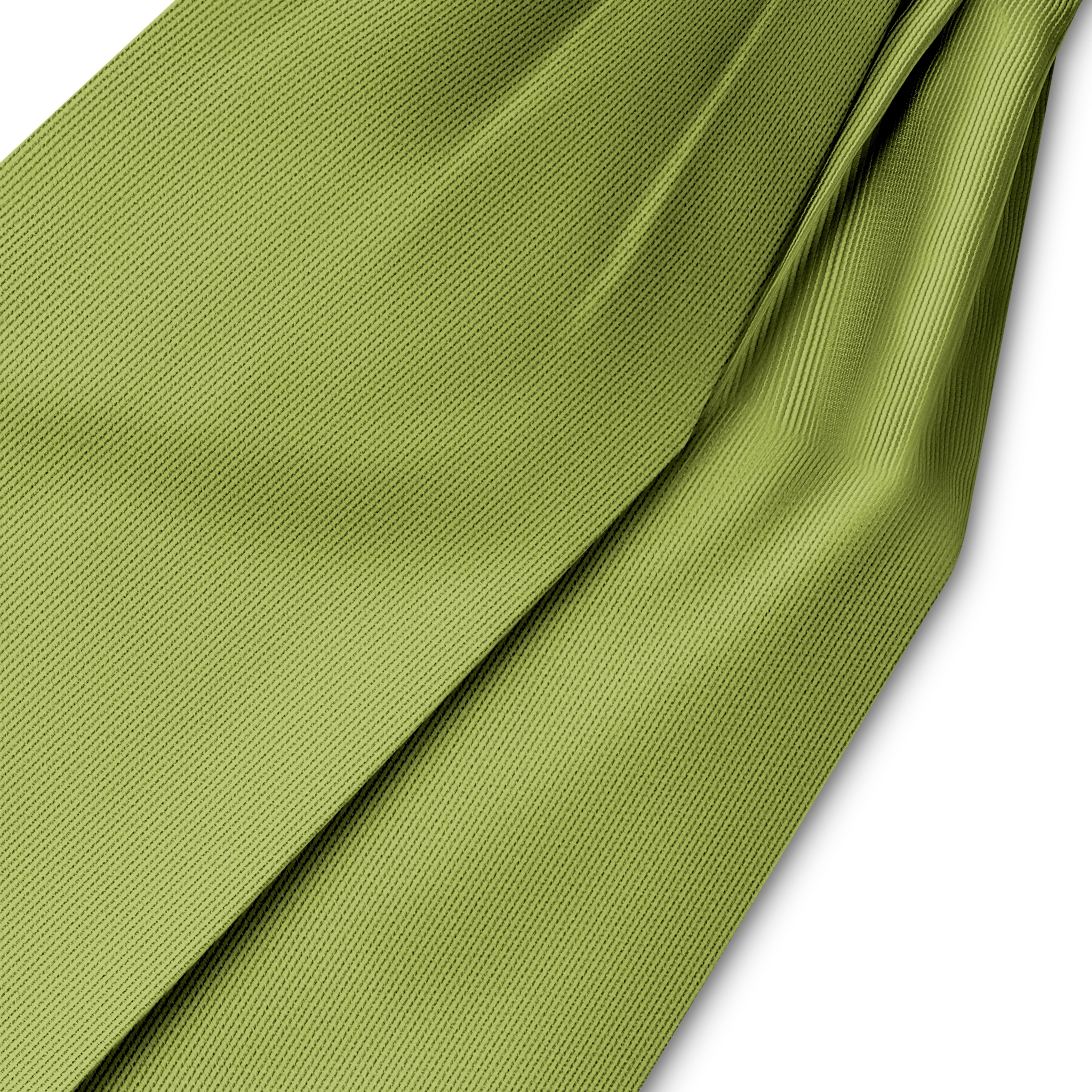 Cravate Ascot en tissu gros-grain vert de mer - 2
