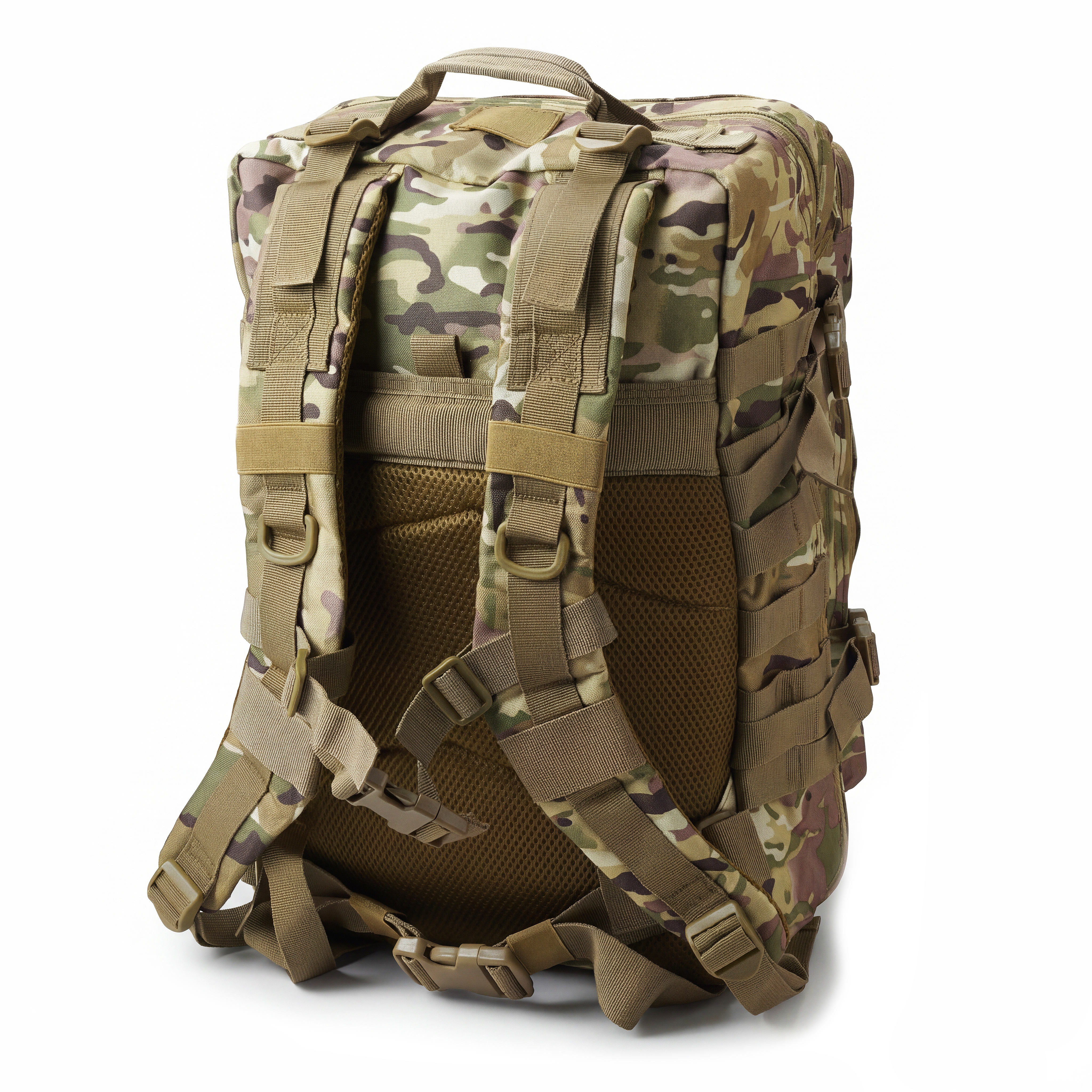 Expedition | Camouflagefarbener taktischer Rucksack mit 40 L Volumen und Patch-Fläche - 3