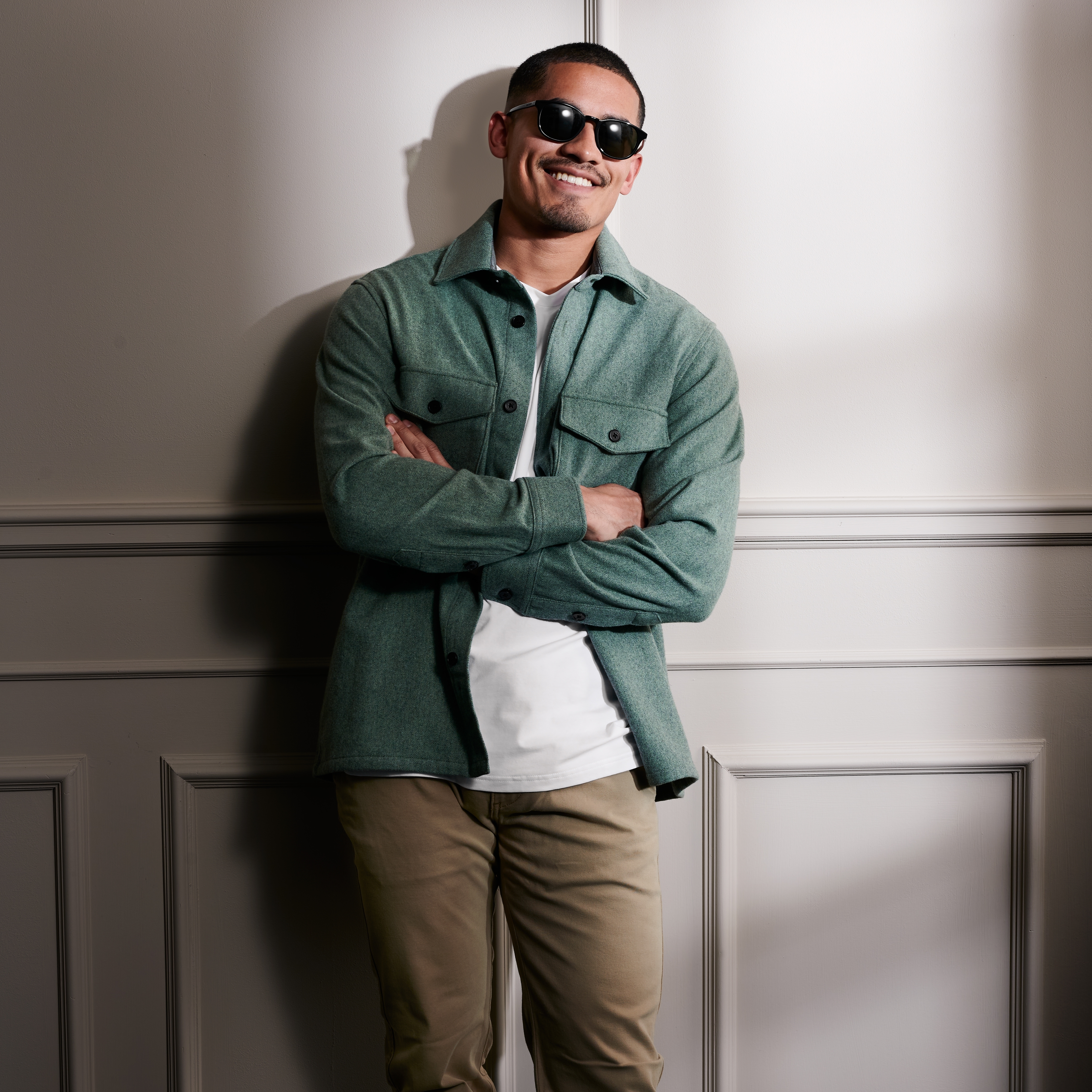 Óculos de Sol Polarizados Pretos e Verdes Warrick Thea  - 4