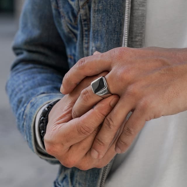 Steel Liam Ring | Lucleon | 30 day return policy