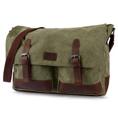 Spencer Grüne & Braune Laptoptasche Spencer Grüne & Braune Laptoptasche