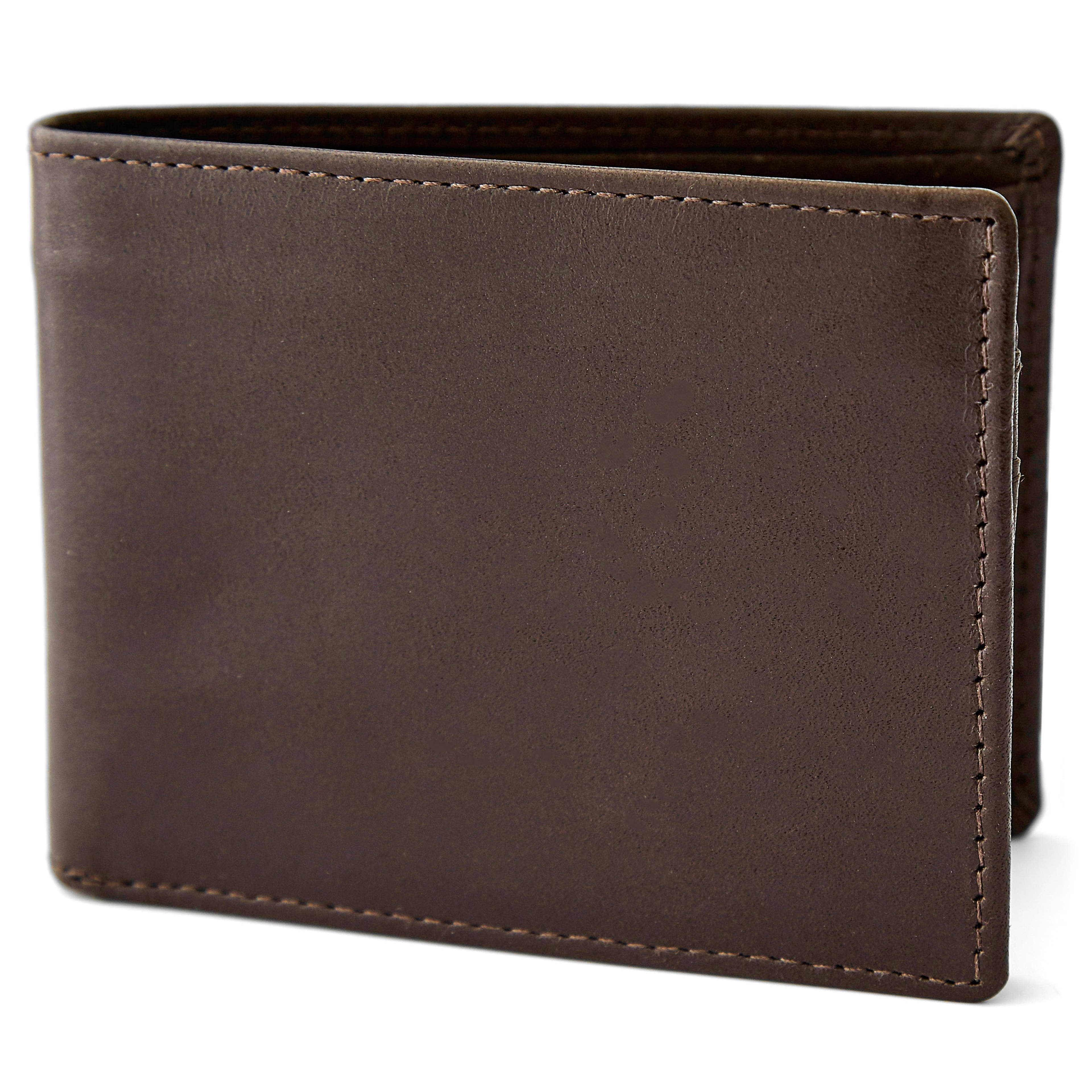 Malá hnedá peňaženka s RFID ochranou
