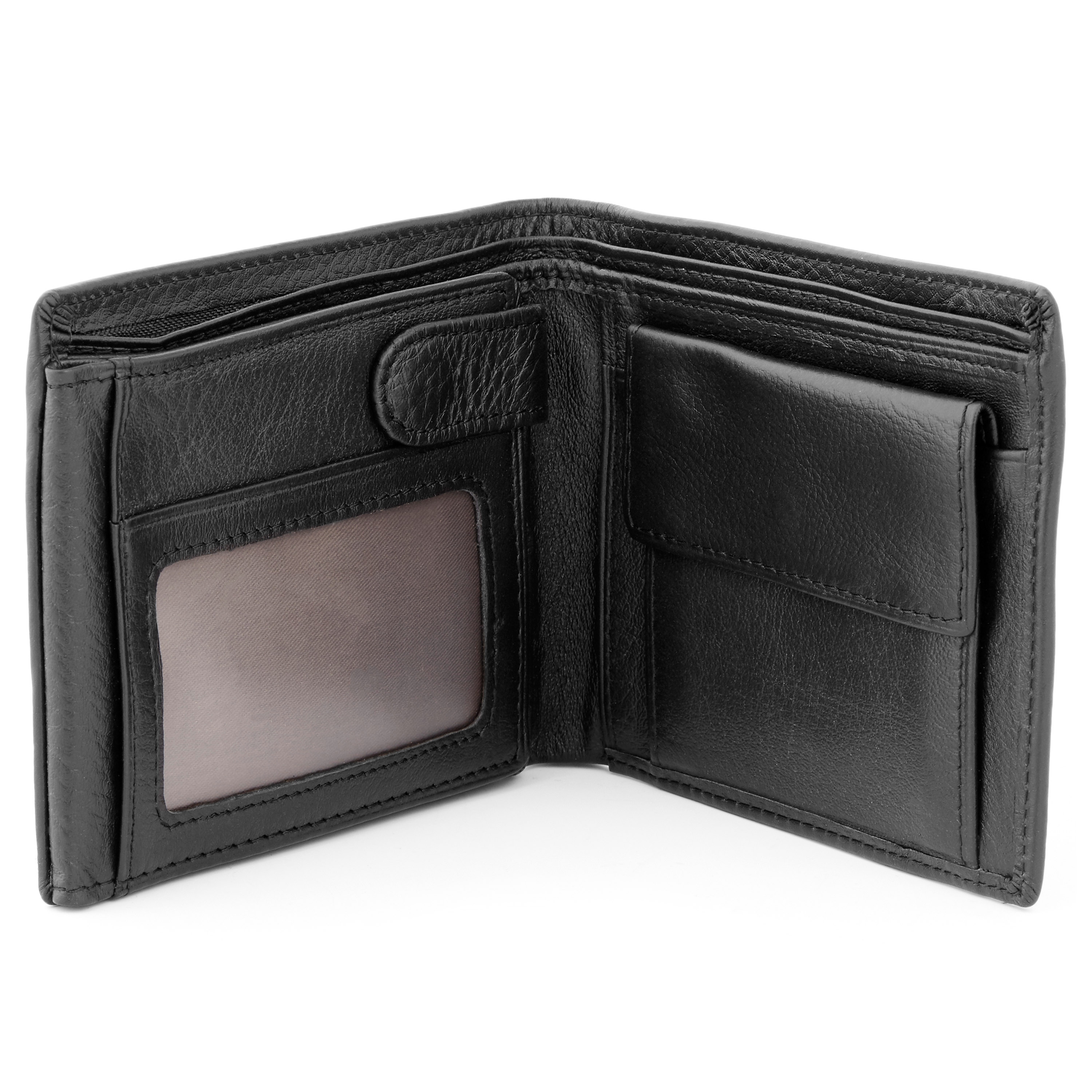 Secure Black Leather Wallet - 4