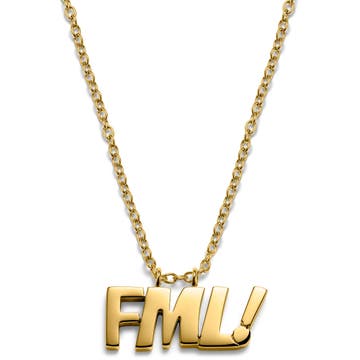 Jaygee | Gold-tone FML Necklace Jaygee | Gold-tone FML Necklace