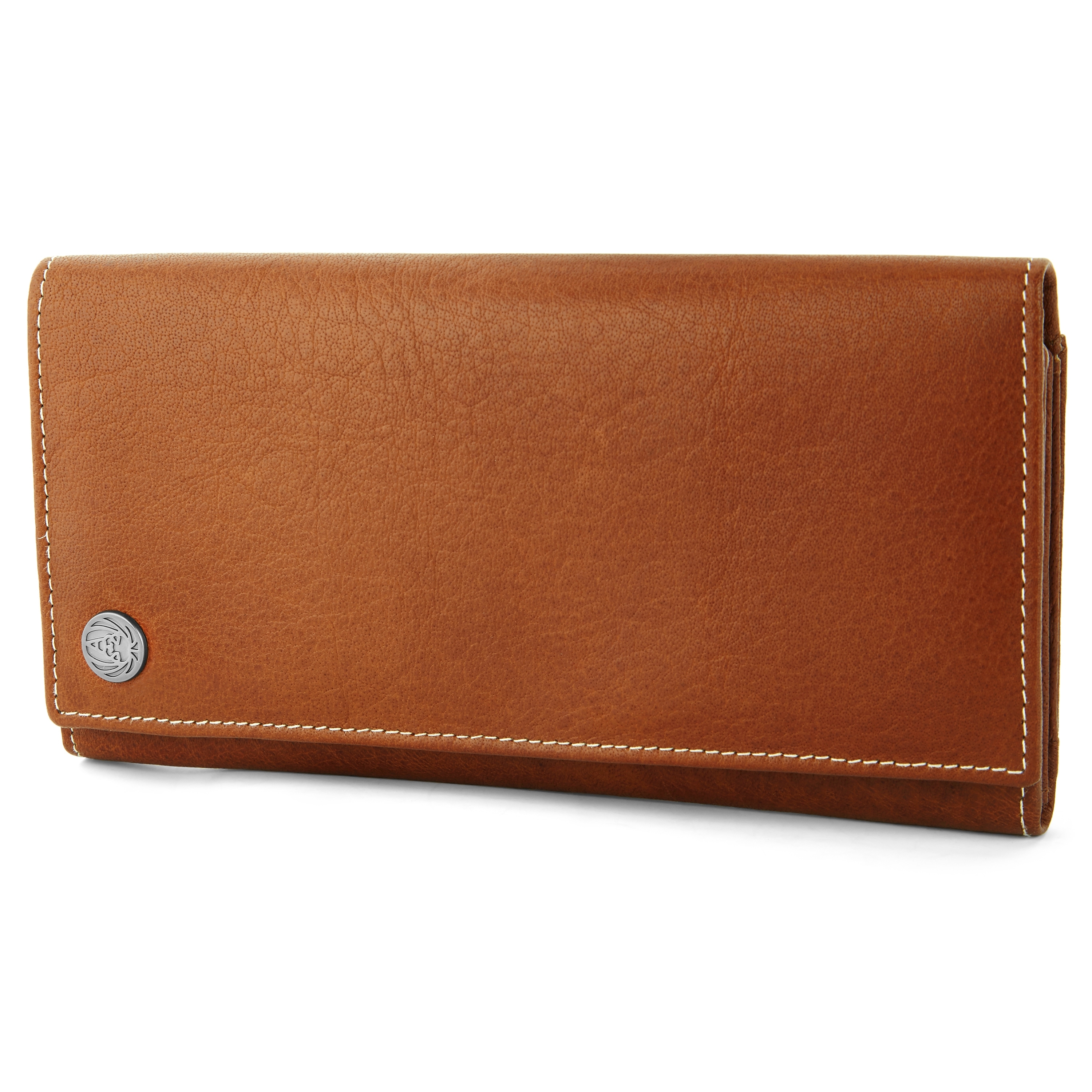 Oxford Lysebrun Trifold Skinnlommebok - 1