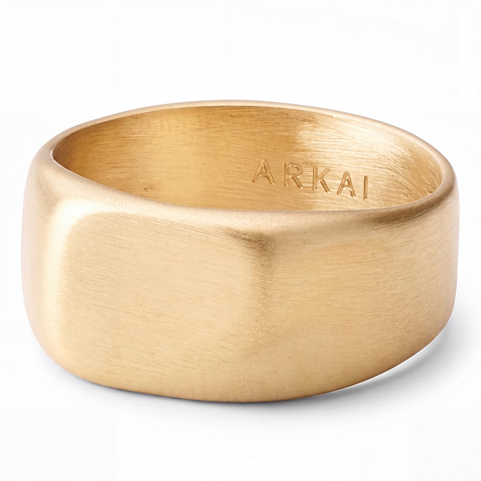 Organic | Chevalière Slate en acier inoxydable plaqué or 14K Organic | Chevalière Slate en acier inoxydable plaqué or 14K