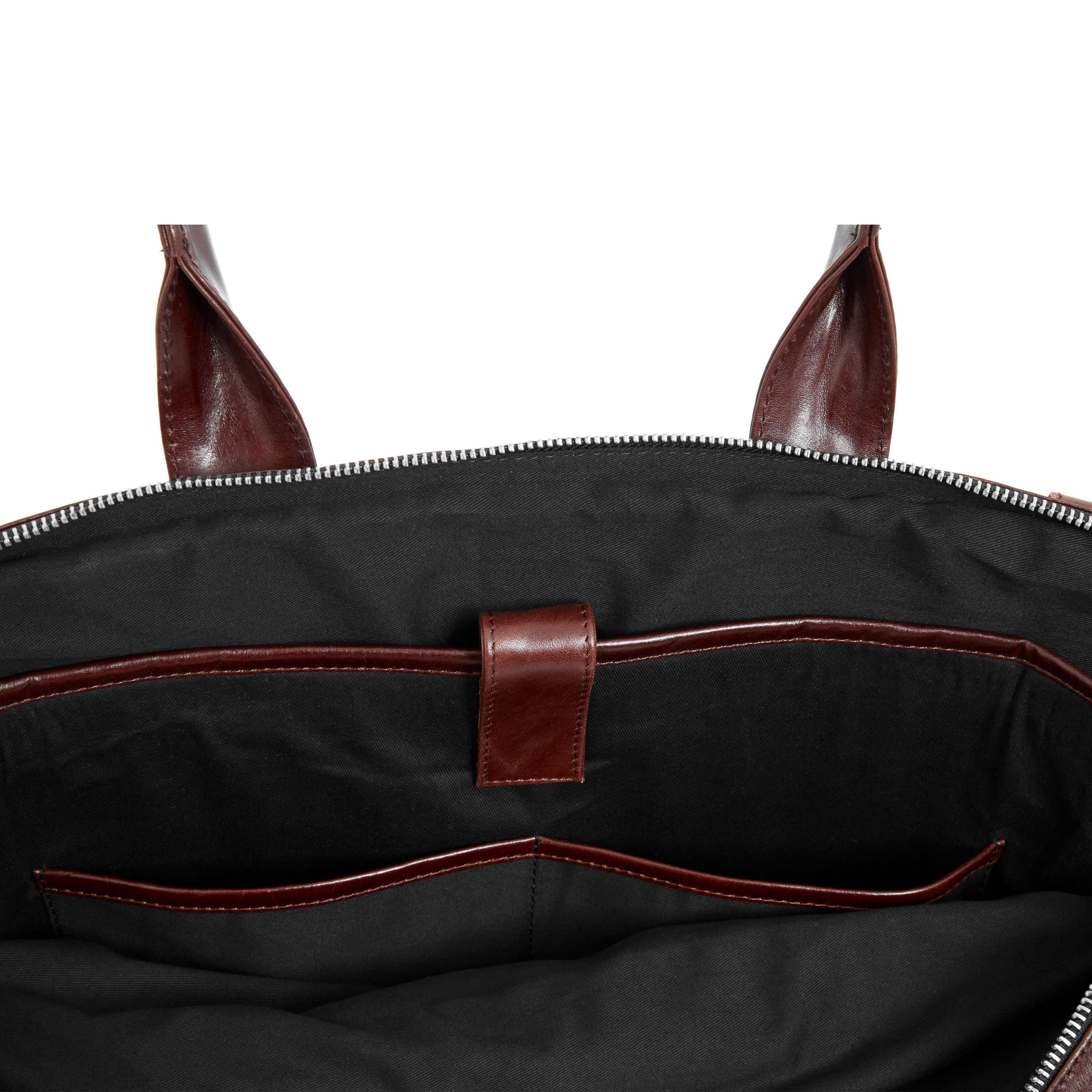 Brun Jasper Datorväska med dubbla dragkedjor - 4