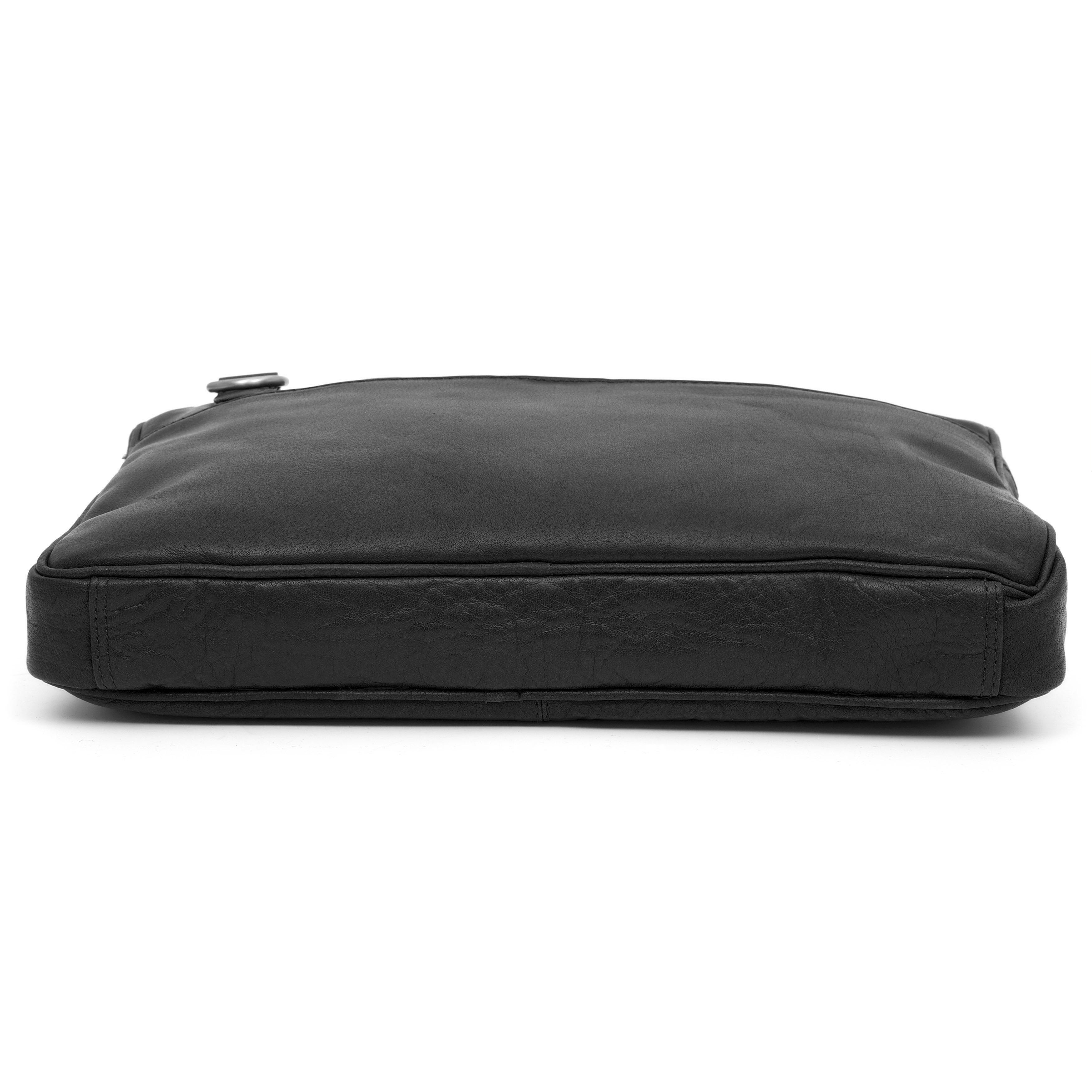 Geantă Montreal Slim 13" Executive din piele neagră - 7
