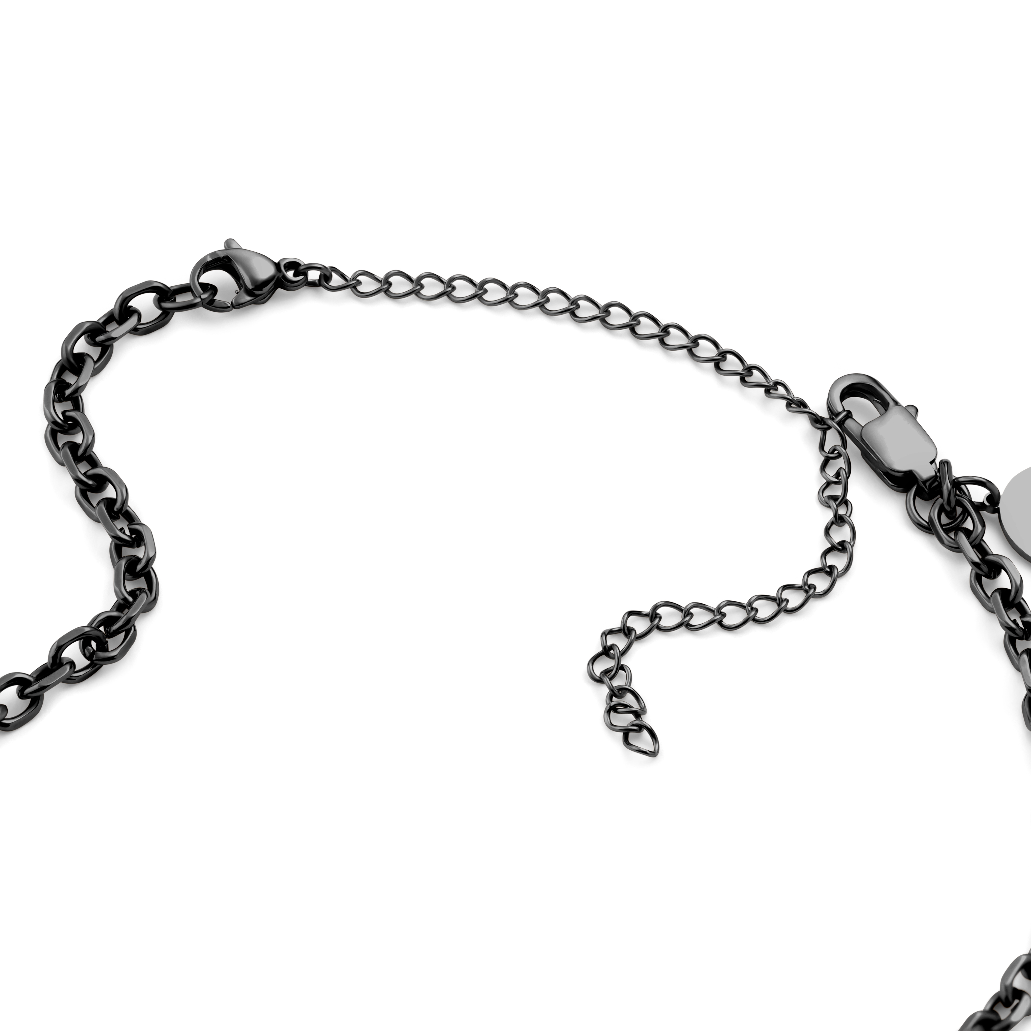 Kaklarotas pagarinātājs no 304L nerūsējošā tērauda melnā tonī, 10 cm - 2