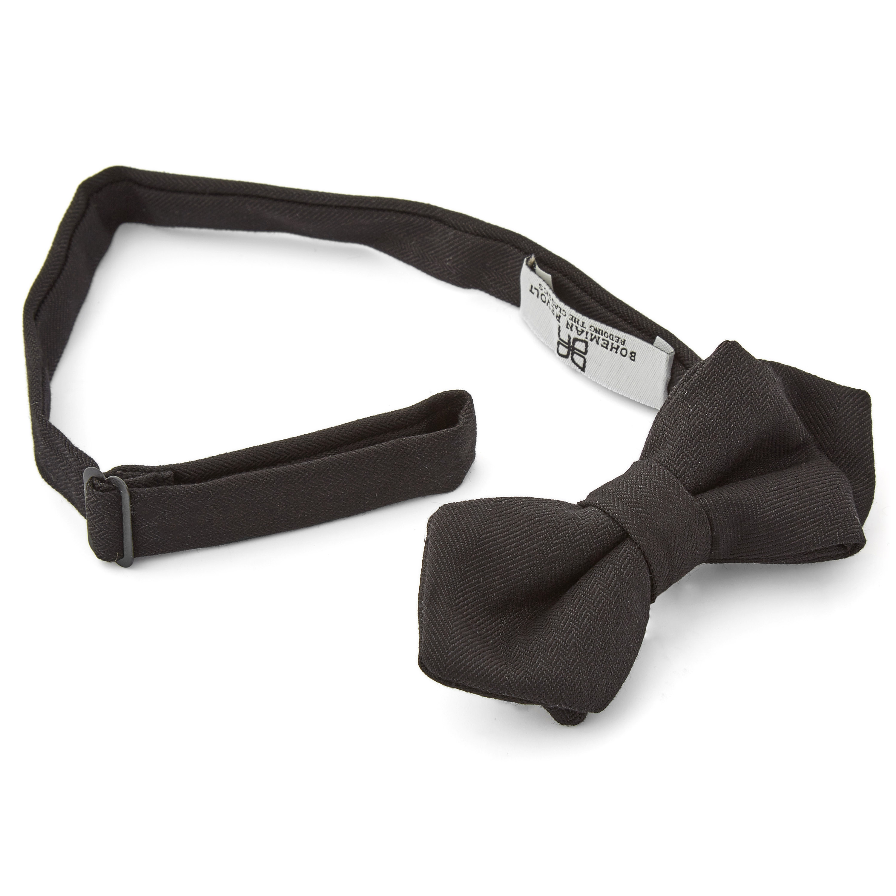 Schwarze Gemusterte Spitz Zulaufende Fliege - 2