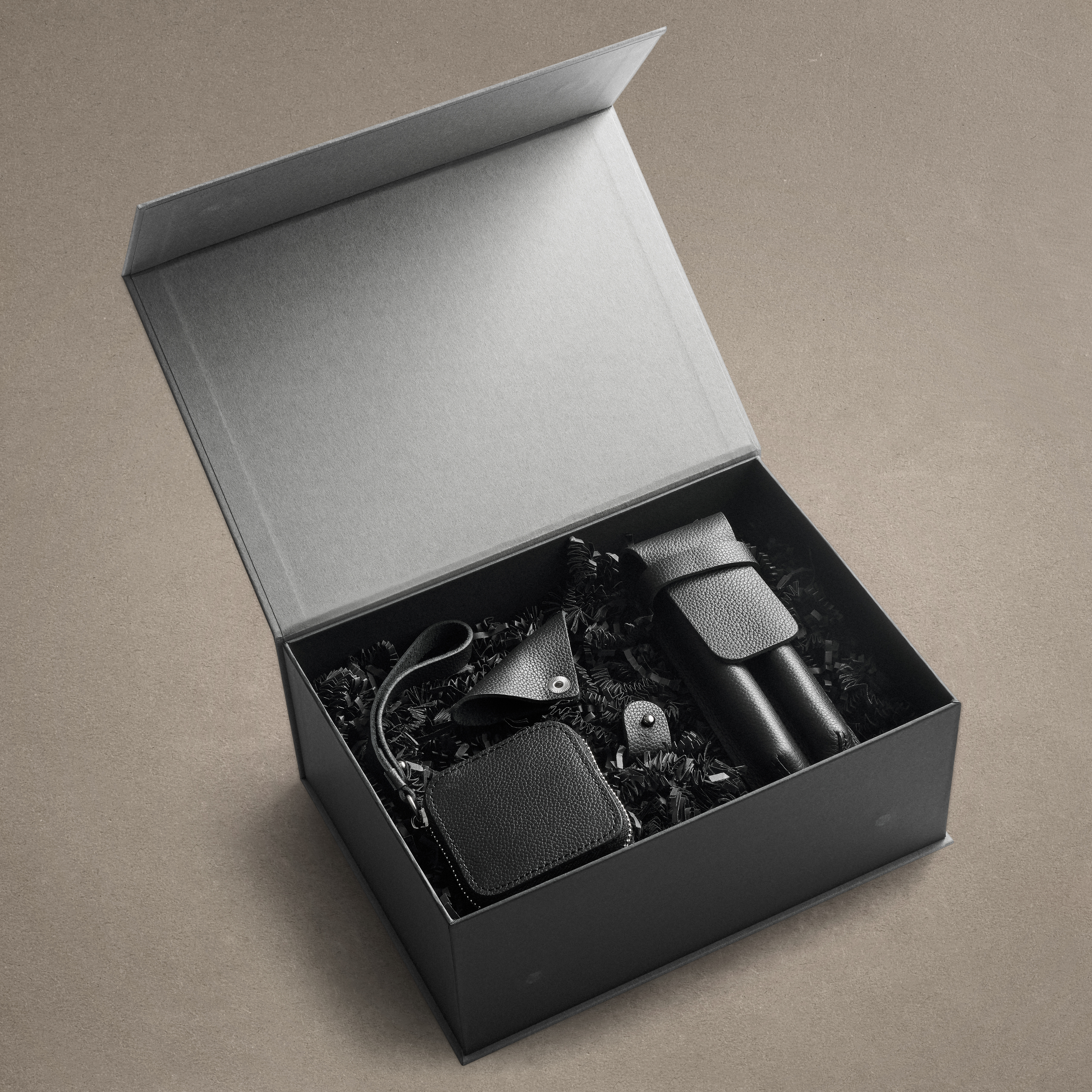 Deluxe Professional Organiser Gift Box | Black Leather - 3