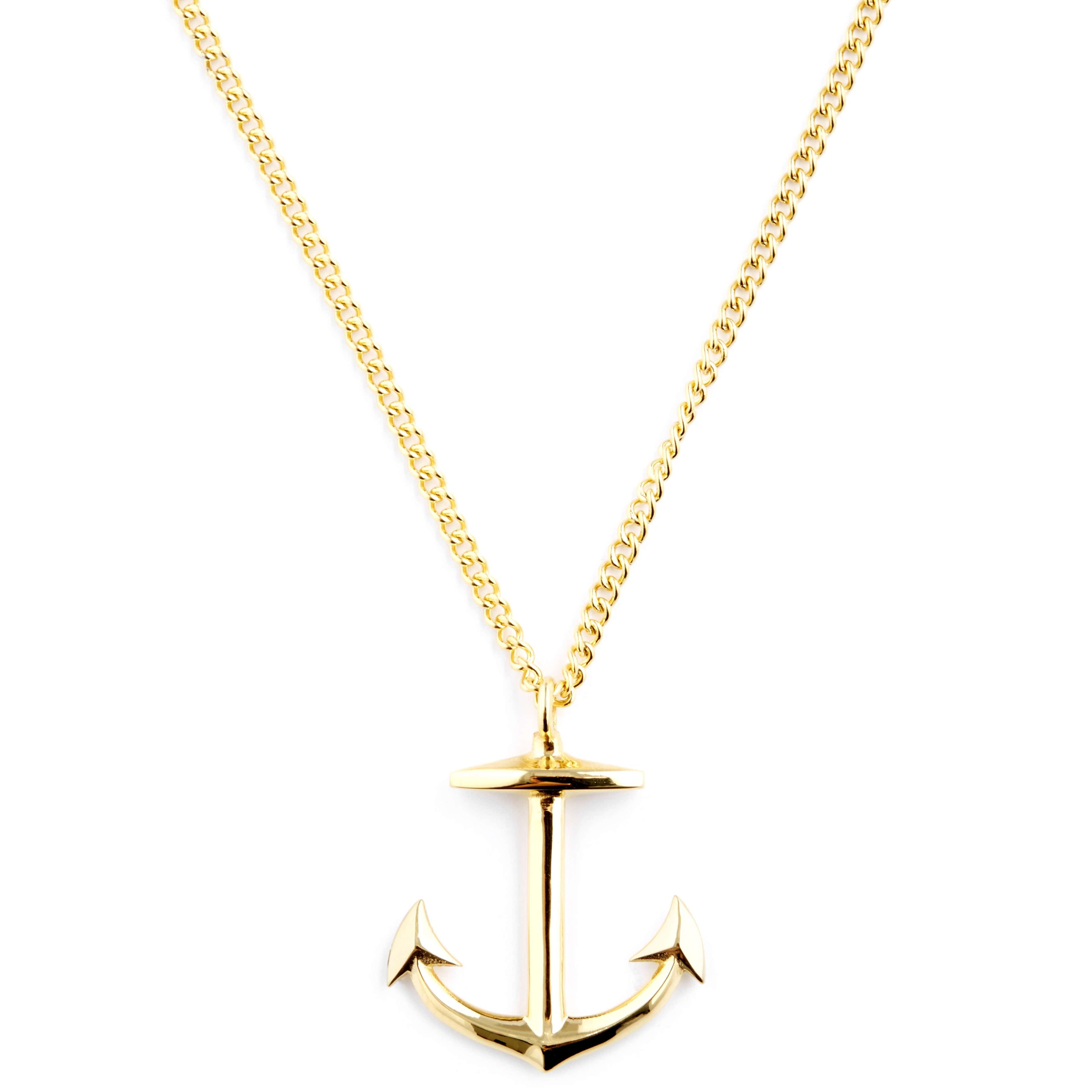 Gold-Tone Anchor Iconic Necklace