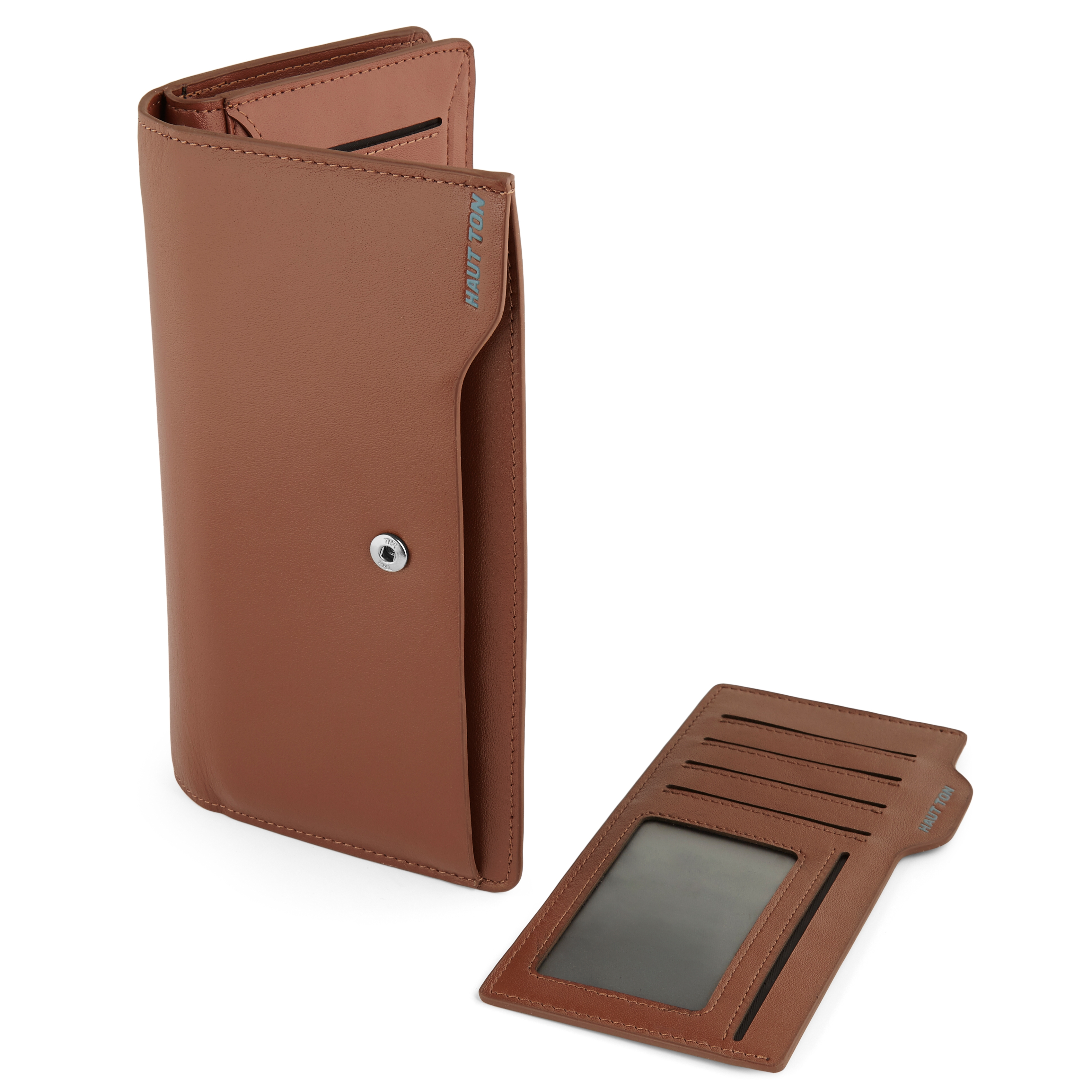 Sileä pitkä ruskea lompakko - 6