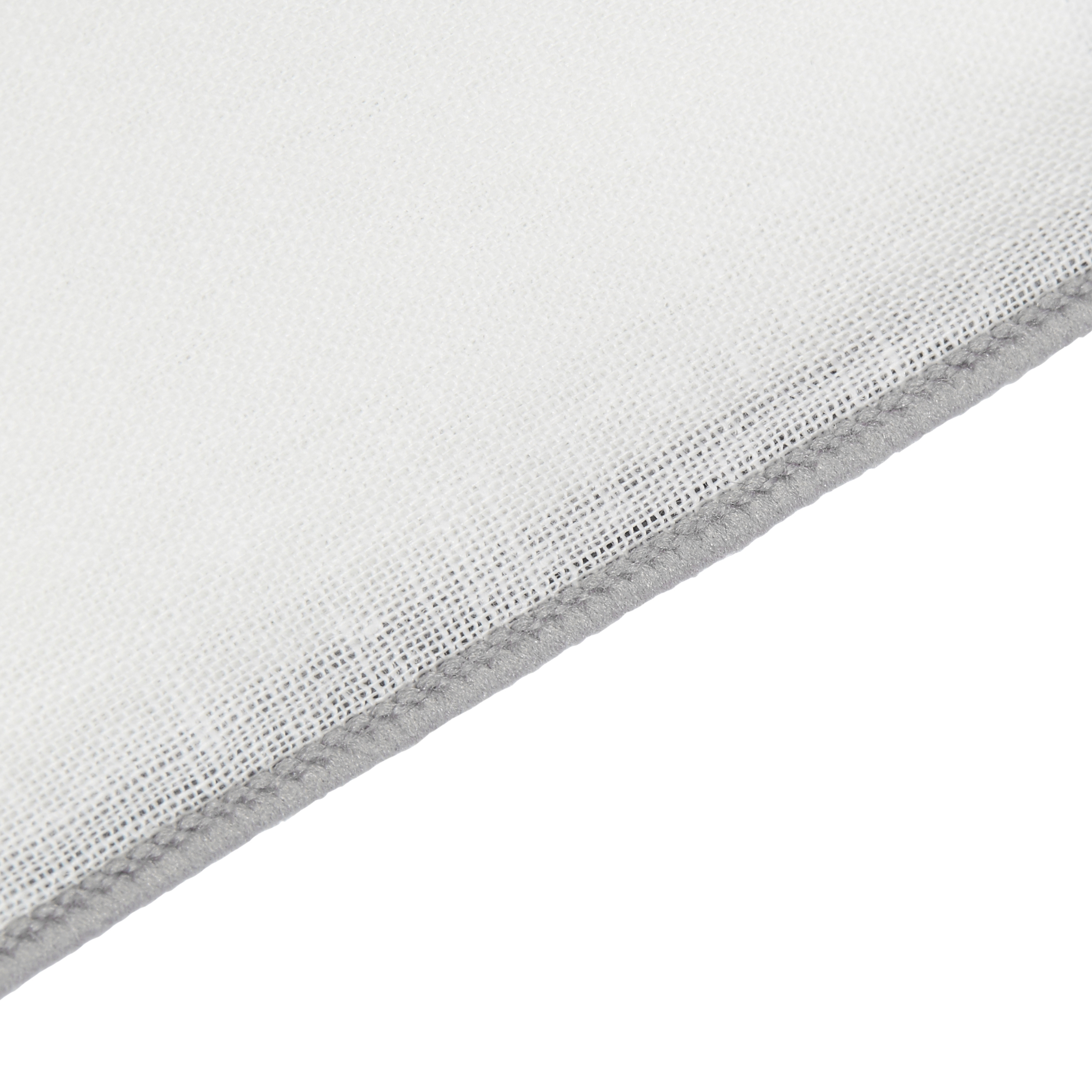 Fazzoletto da taschino bianco con bordi grigi - 2