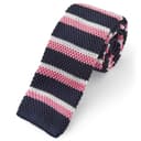 Pink & Blue Knitted Tie Pink & Blue Knitted Tie