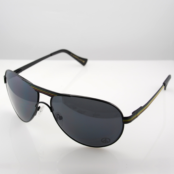 Sorte Rasta Aviator Solbriller - 1