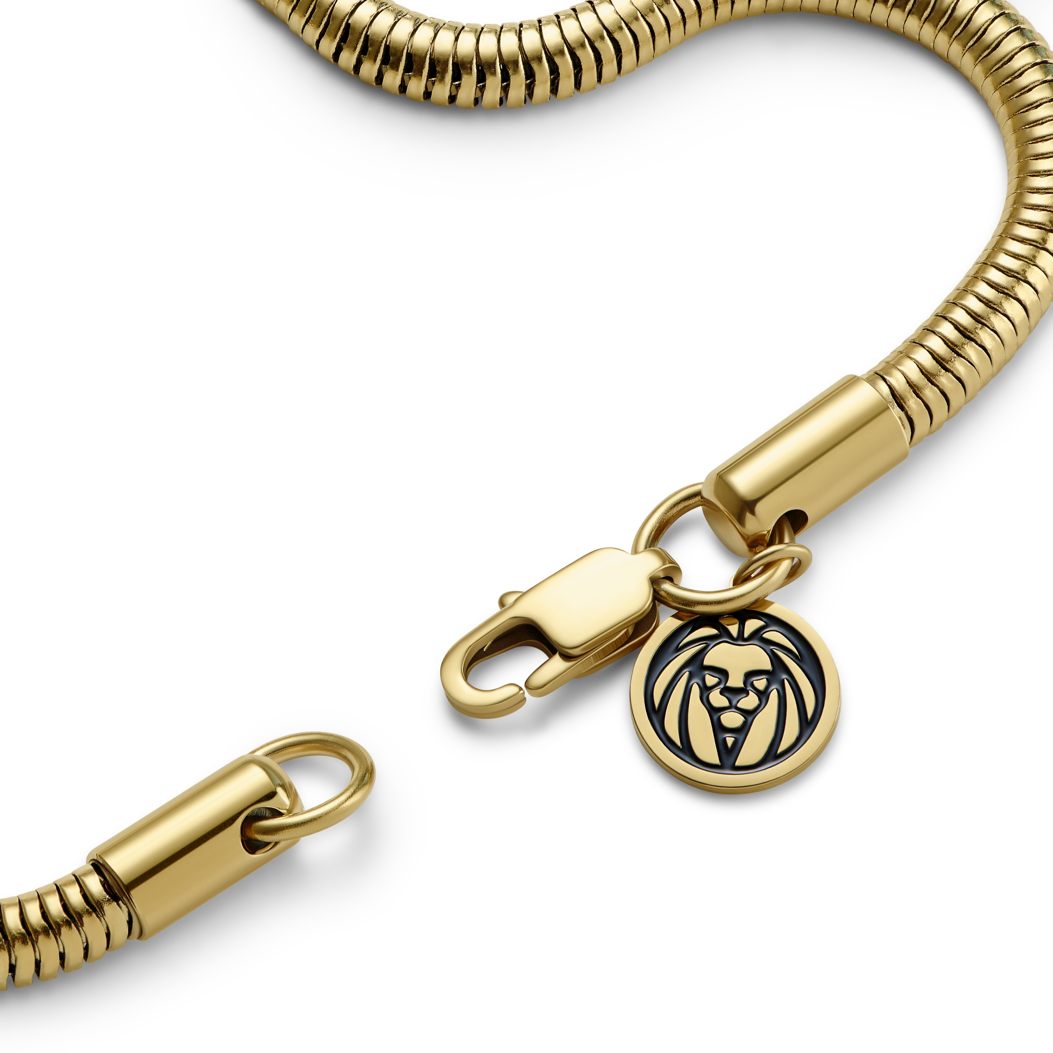 Essentials | Bracelet à chaîne serpent doré 4 mm - 5