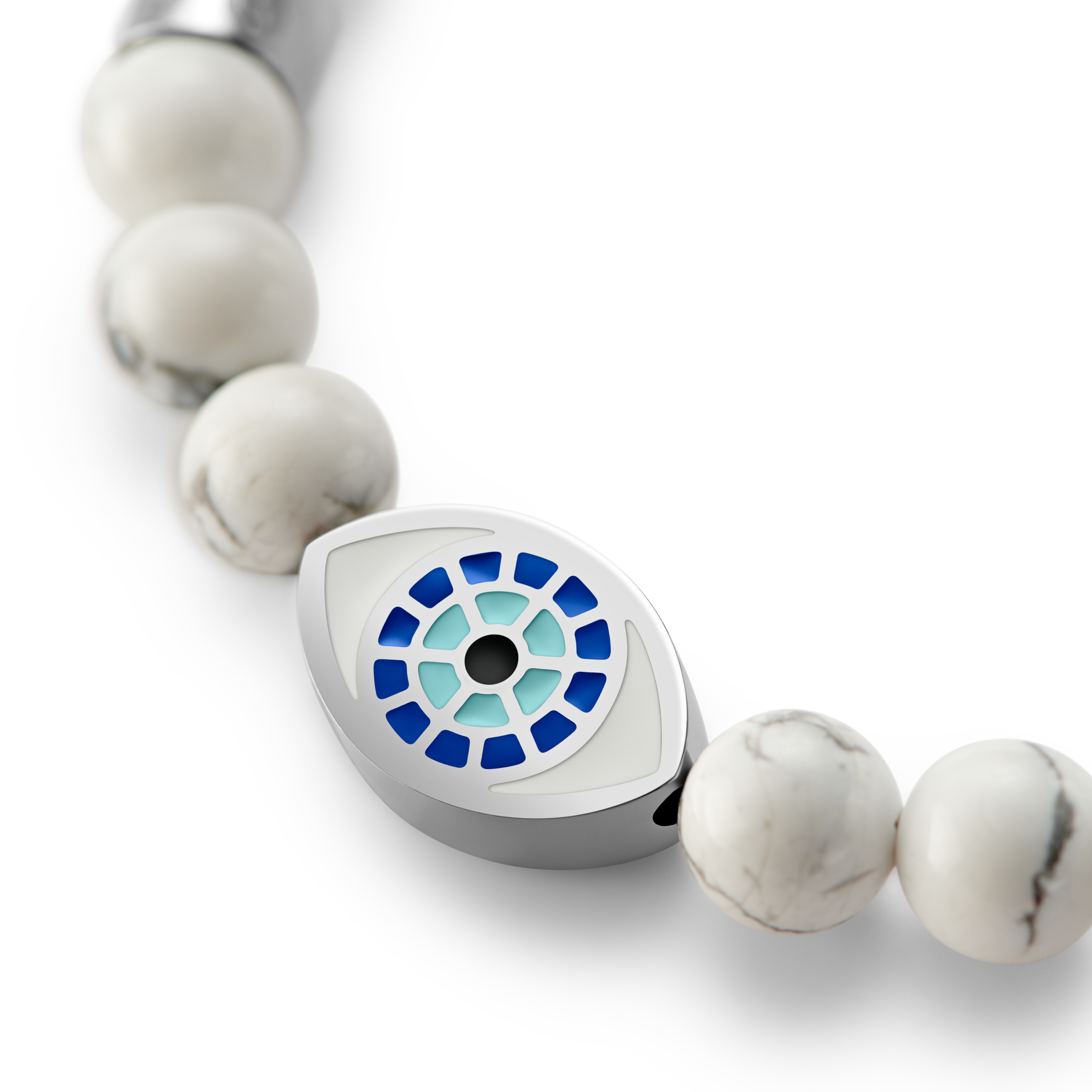 Evil Eye | Сребриста гривна с хаулит - 3