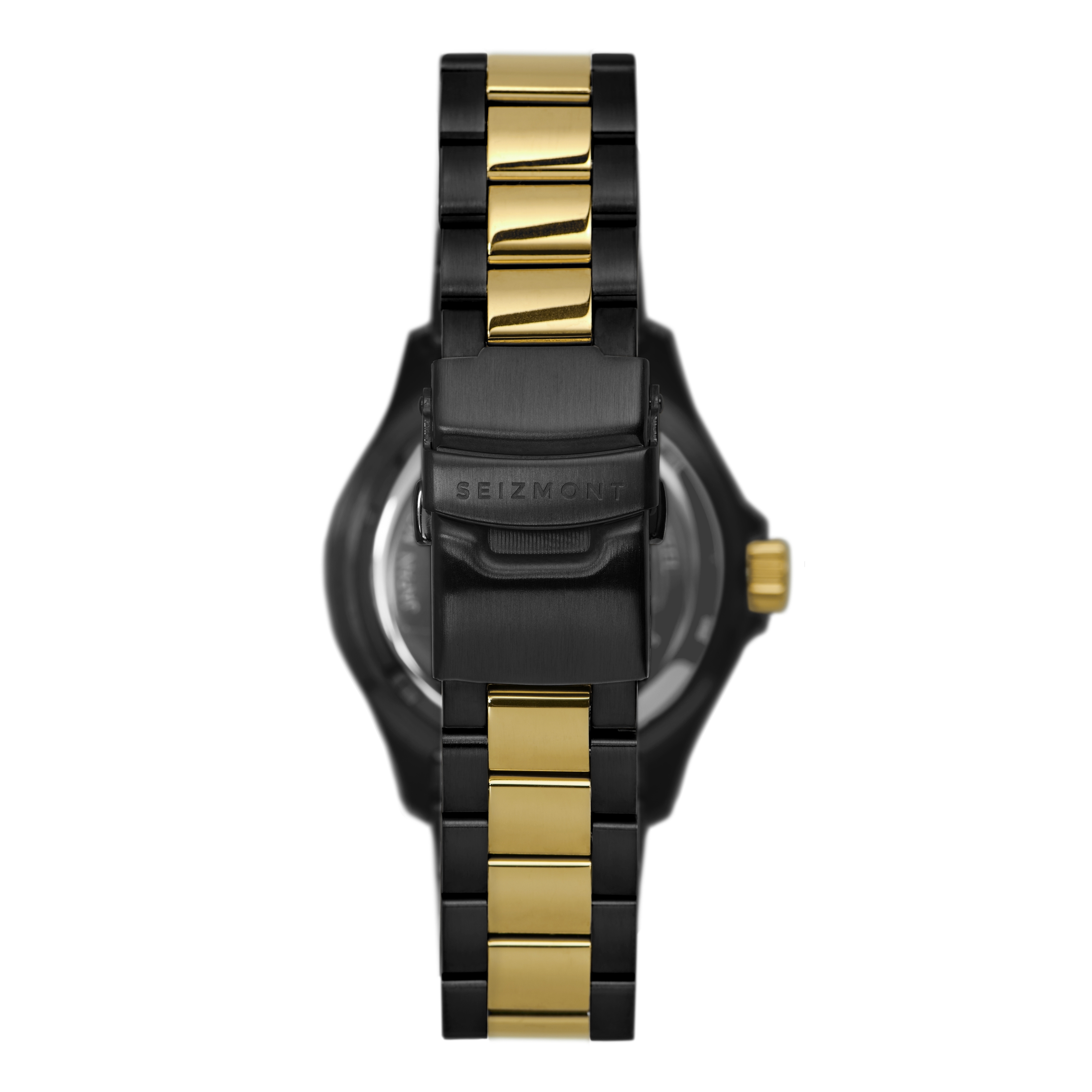 Tide | Black & Gold-Tone Dive Watch With Black Dial | In