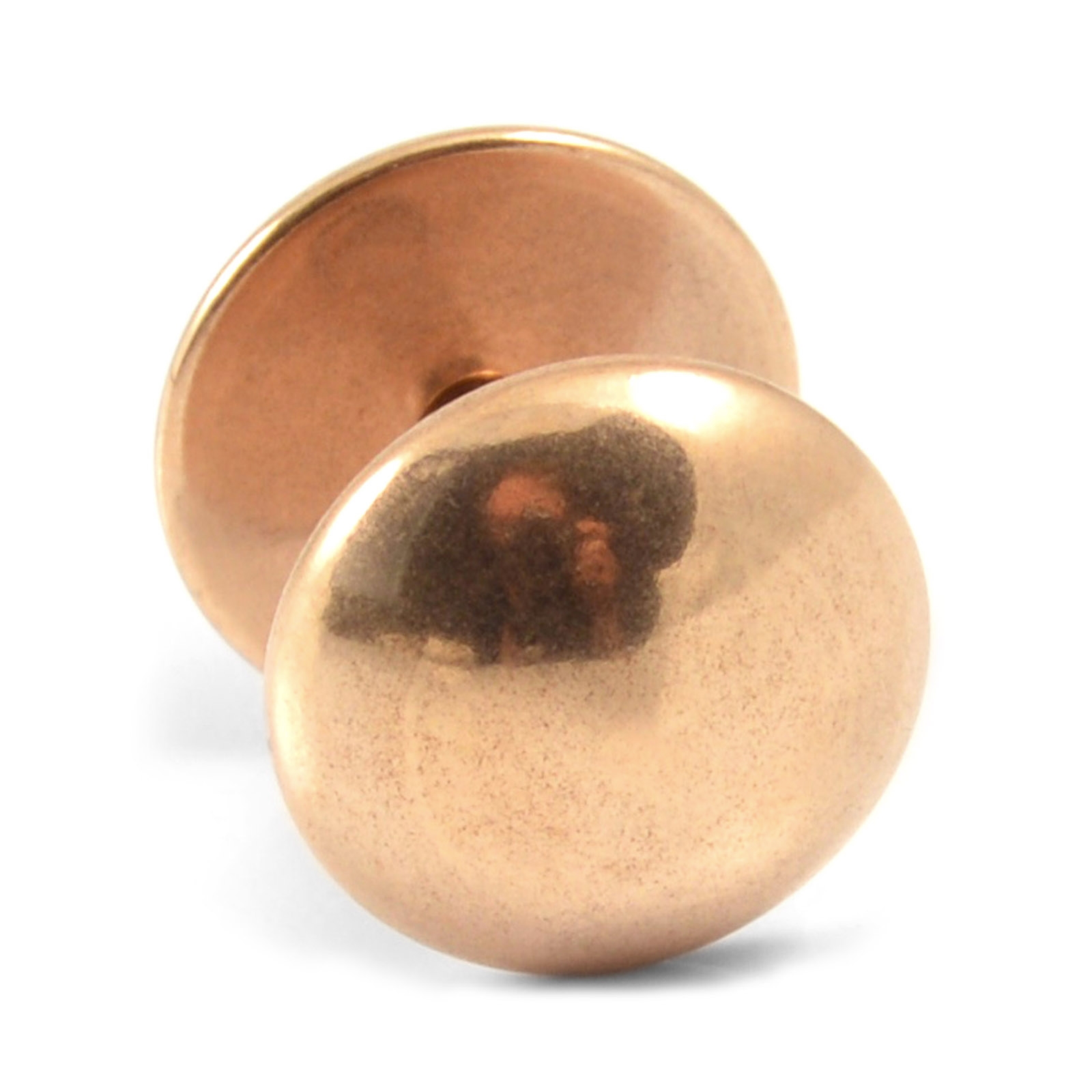 Sentio | Réz tónusú, rozsdamentes acél kerek fülbevaló - 8 mm - 3