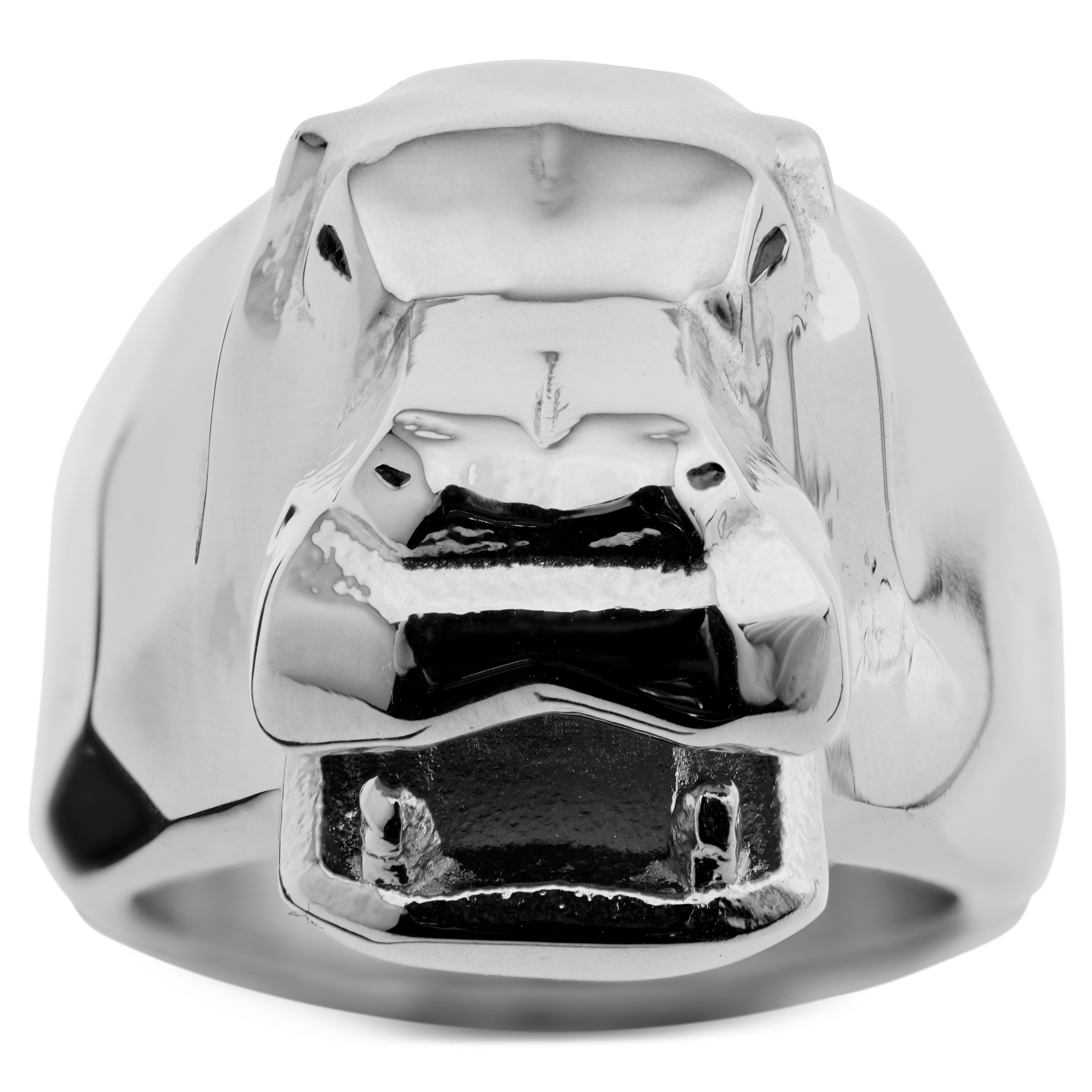 Mack Silver-Tone Hippo Ring  - 2