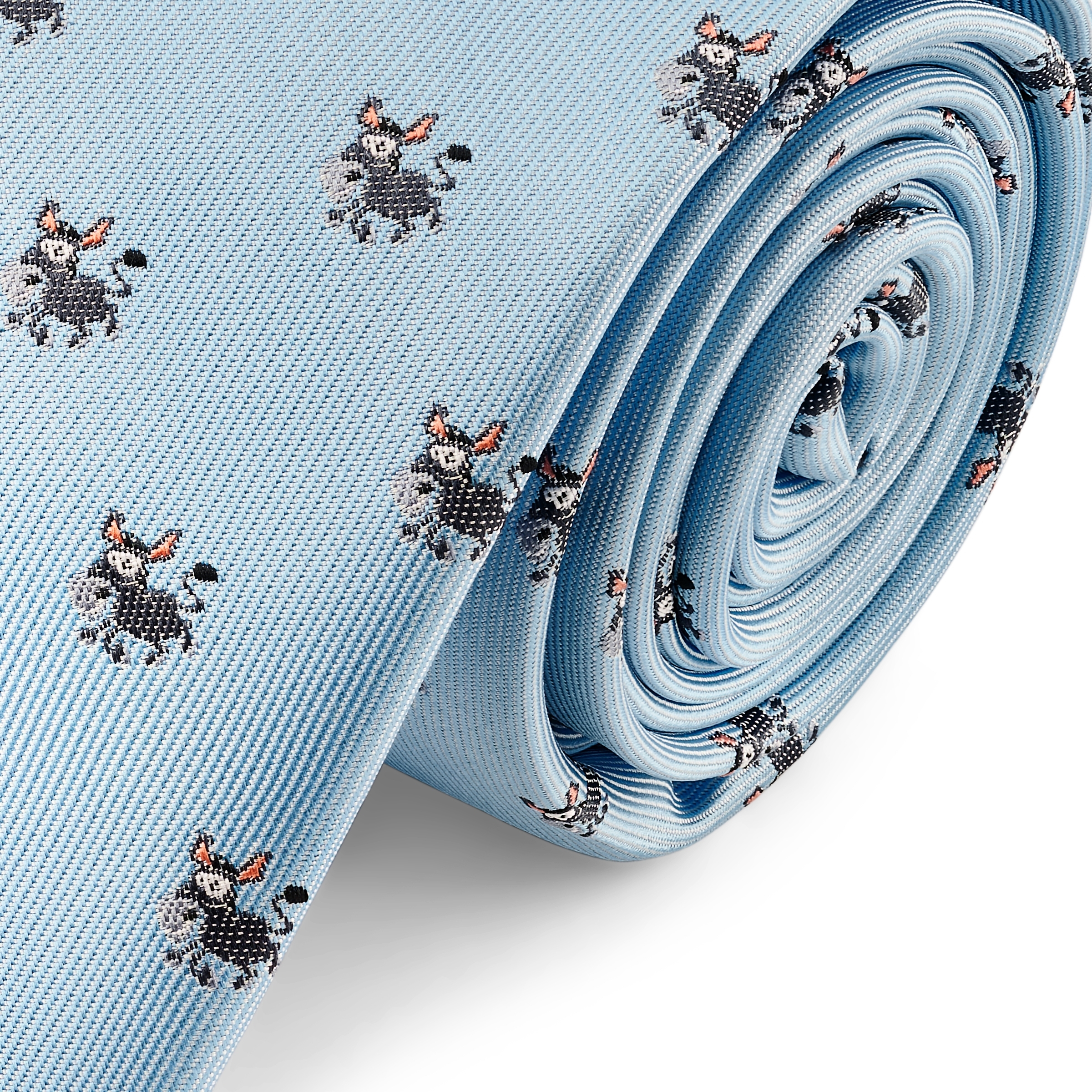 Zoikos | 6 cm blå åsneslips - 2