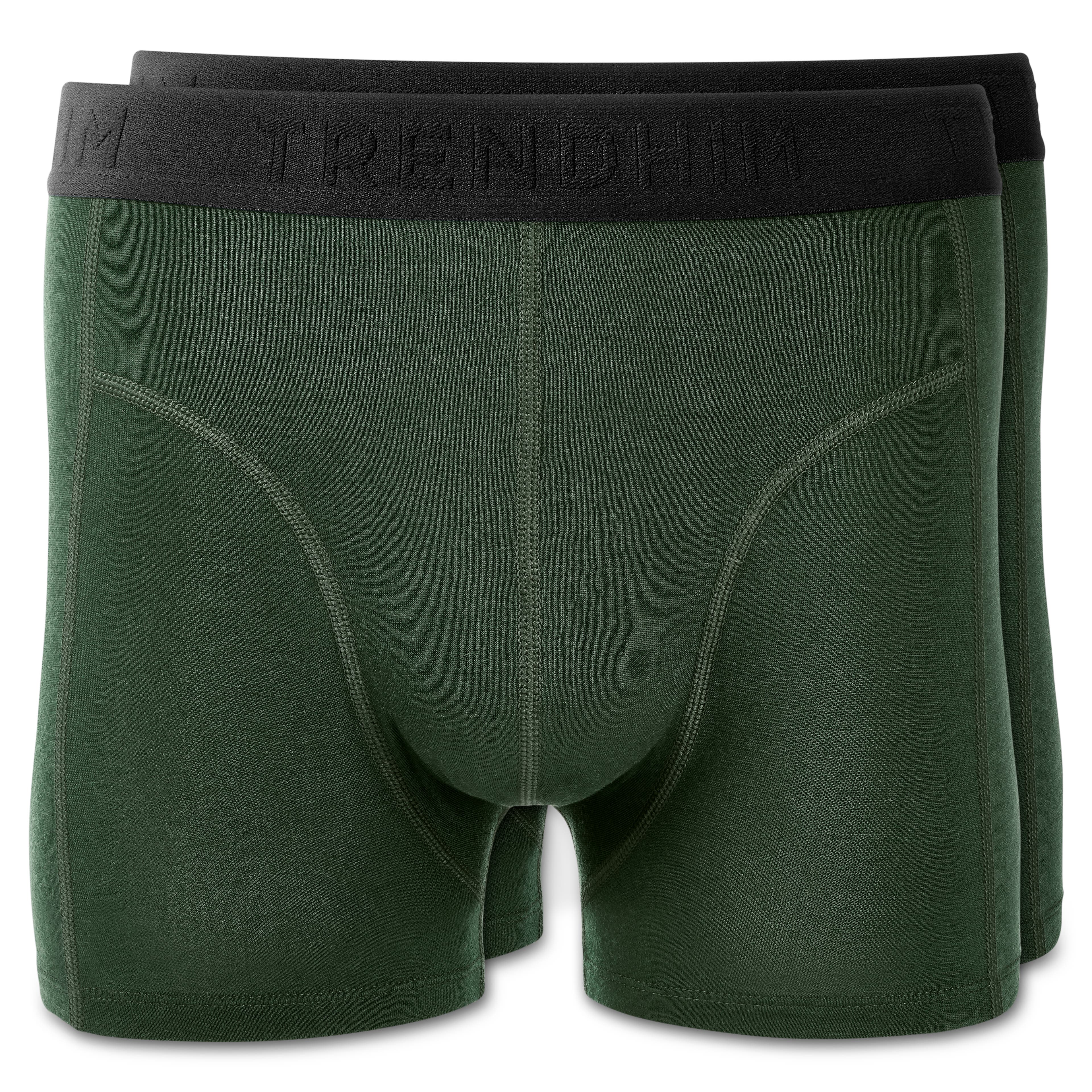 FeatherFeel | Set van 2 olijfgroene boxershorts van merinowol FeatherFeel | Set van 2 olijfgroene boxershorts van merinowol