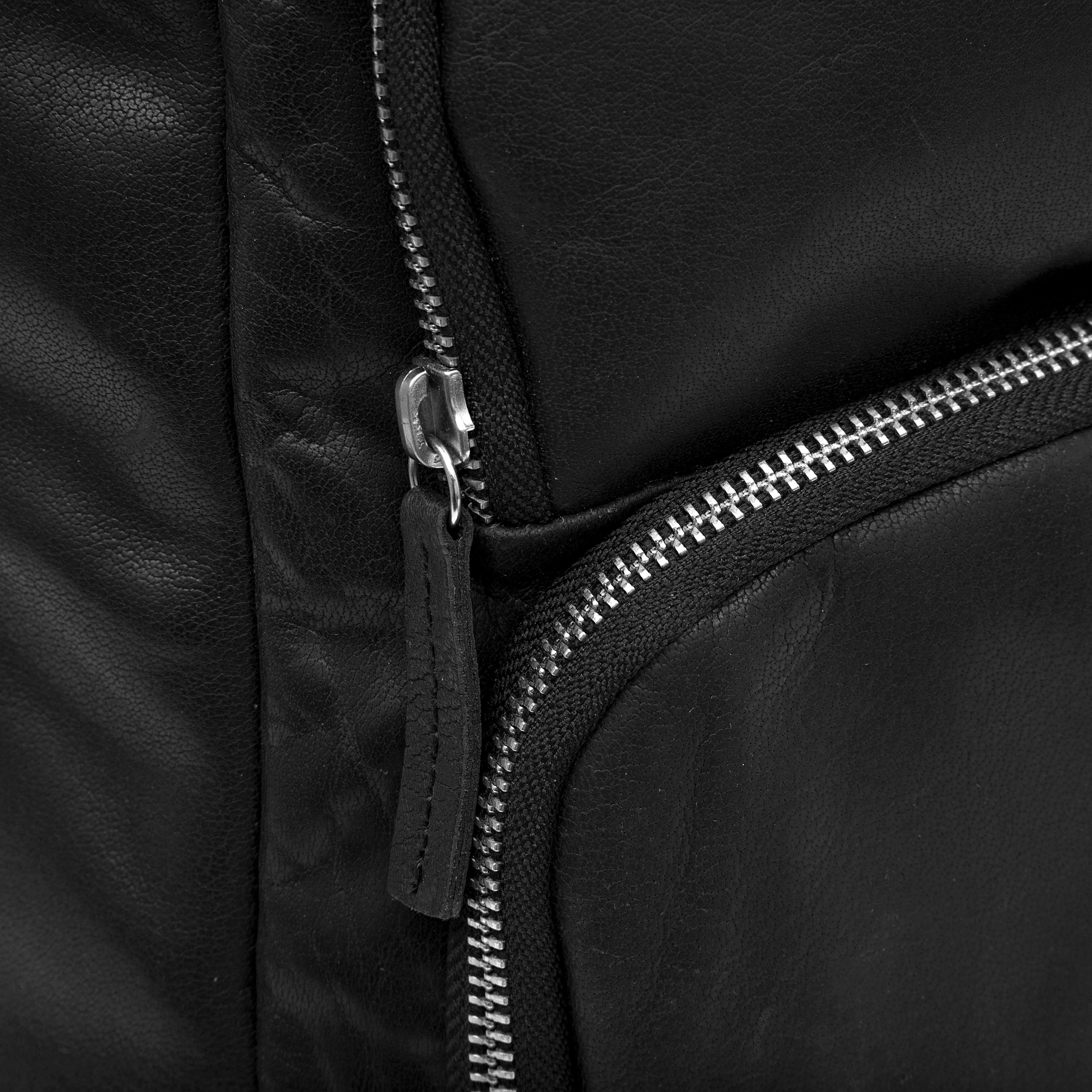 Bolsa de viaje grande Montreal de cuero negro - 17