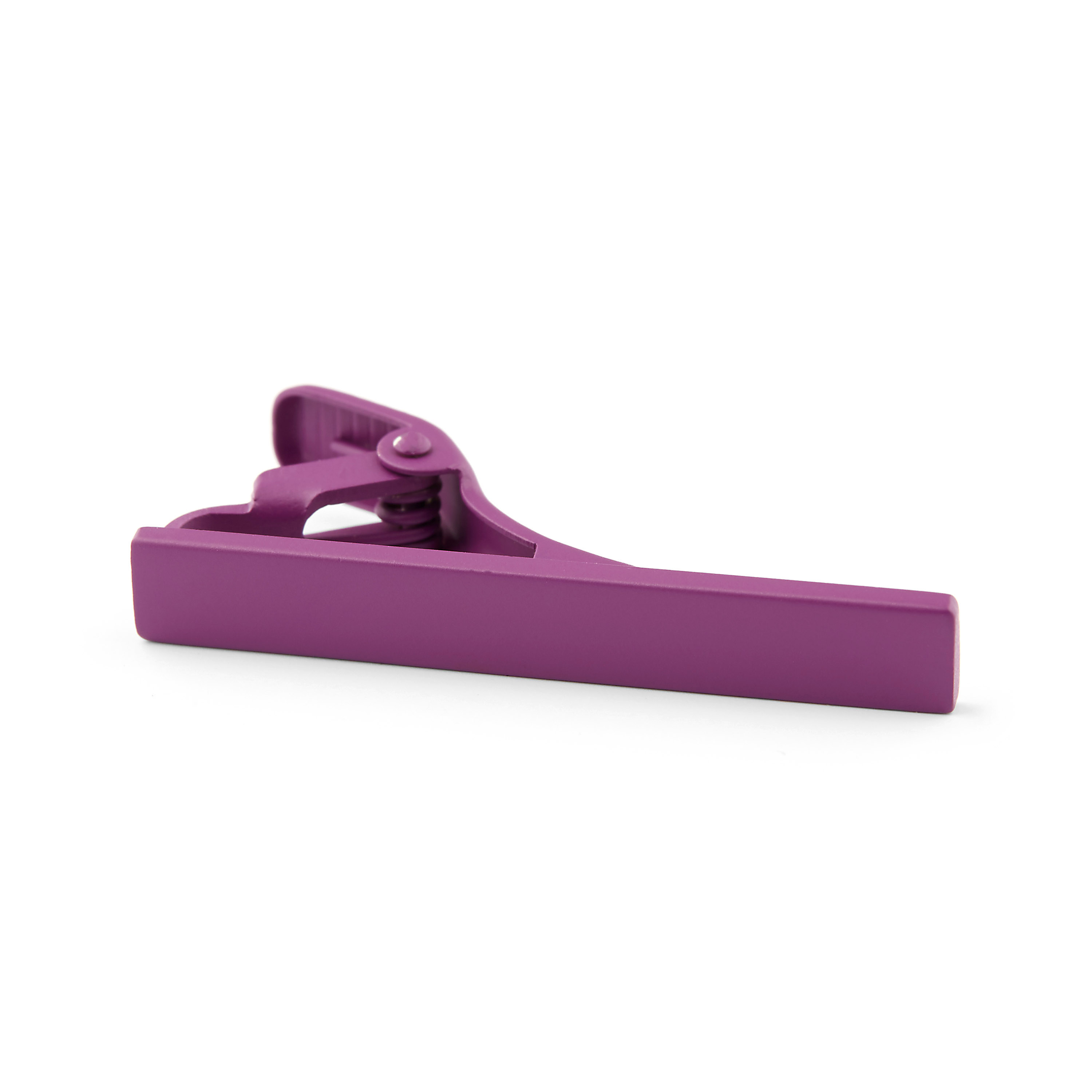 Purple Square Short Tie Clip - 2