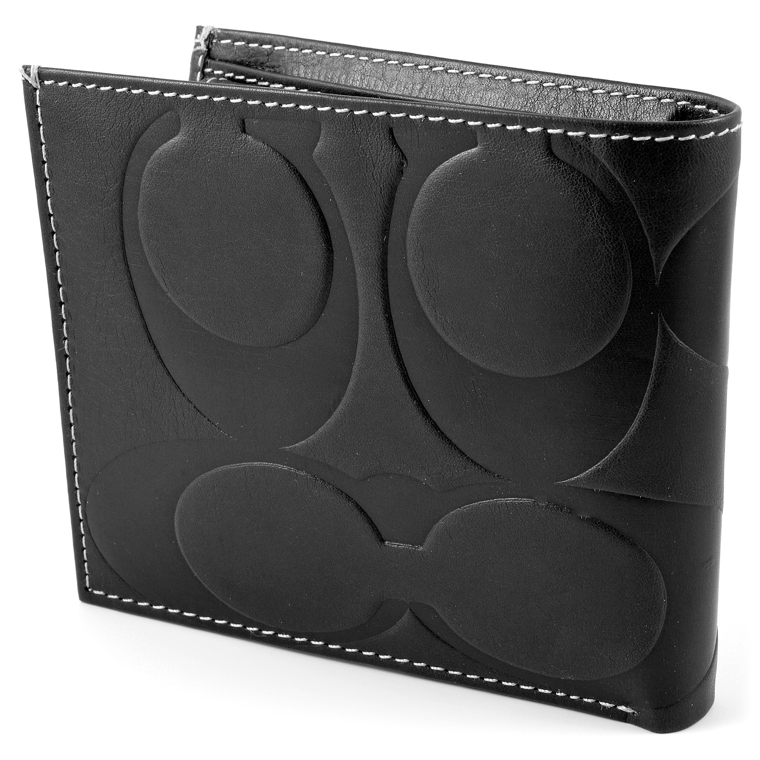 Portefeuille en cuir noir PRAMO  - 3