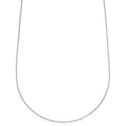 Argentia | 925s | Collar de cadena cable de plata de ley chapada en rodio de 2 mm