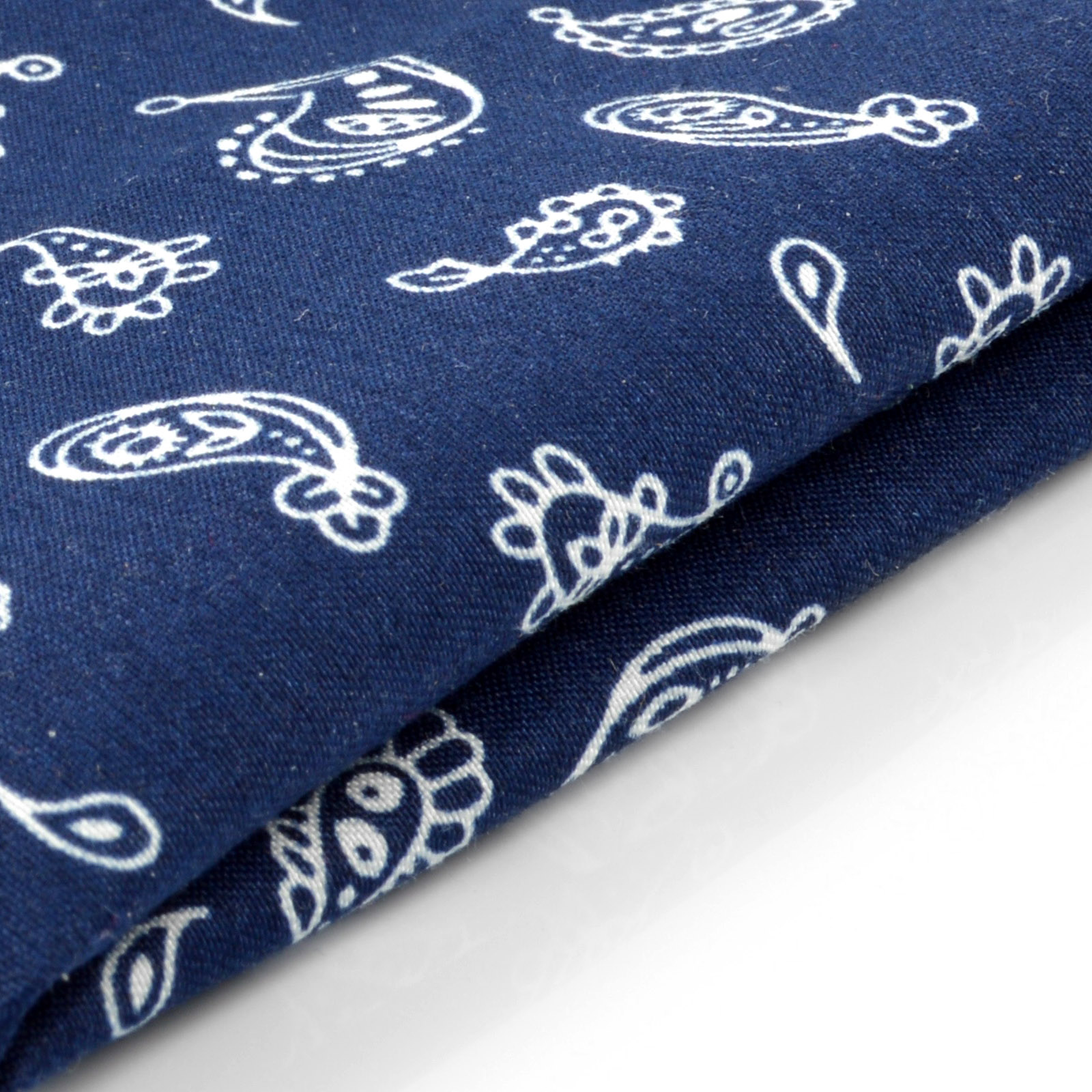 Blå Paisley Lommeklud - 2