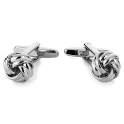 Silver-Tone Knot Cufflinks
