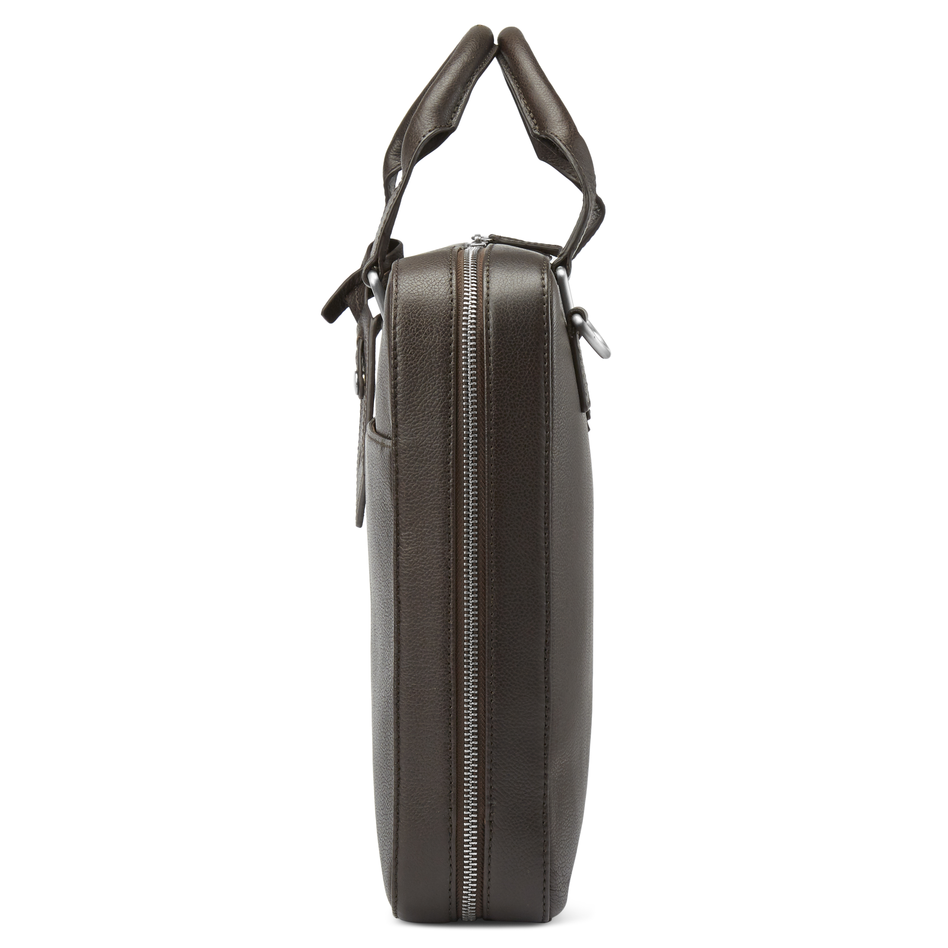 Scott Dunkelbraune Leder Laptop Aktentasche - 7