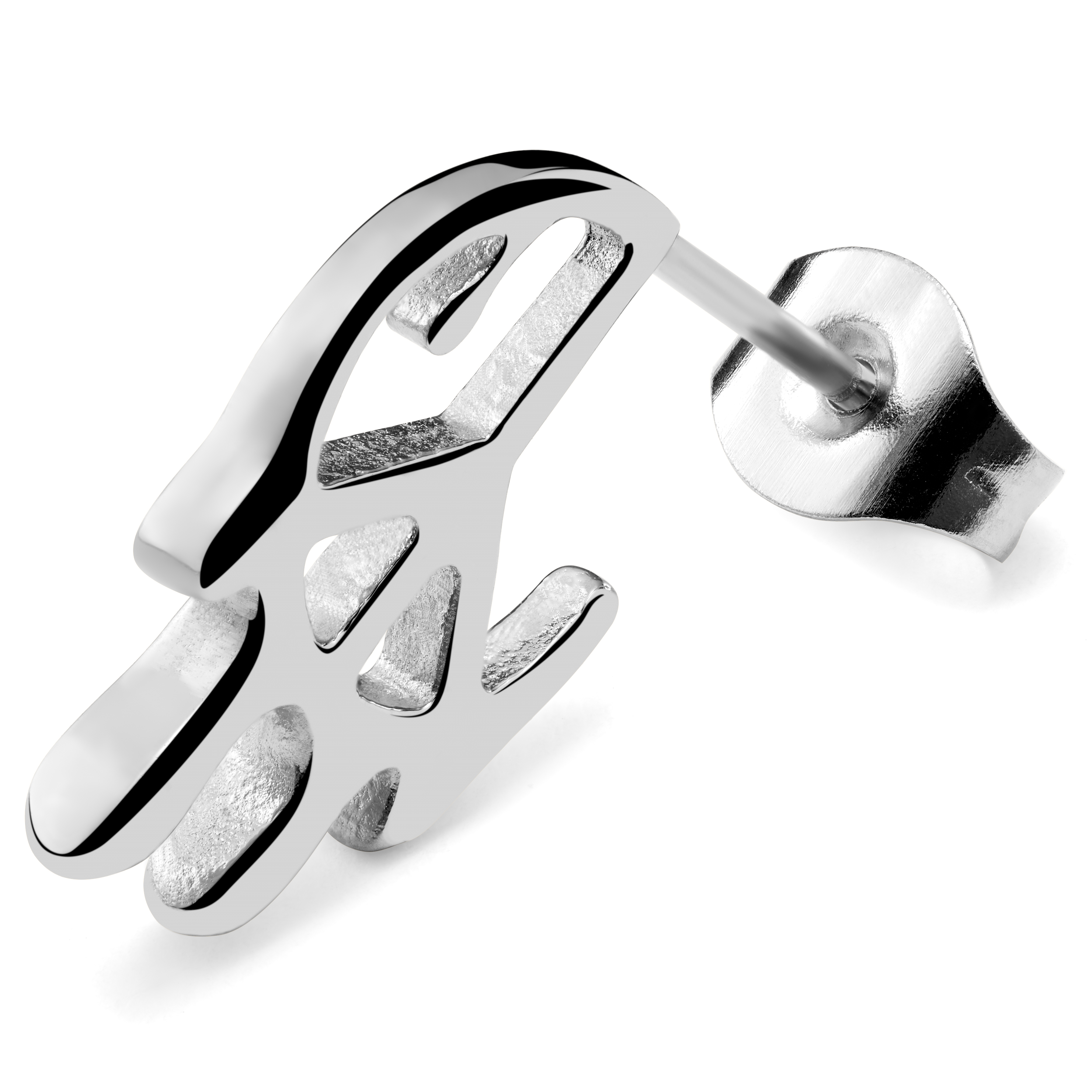 Fahrenheit | Peace-Ohrstecker aus schmelzendem Stahl - 5