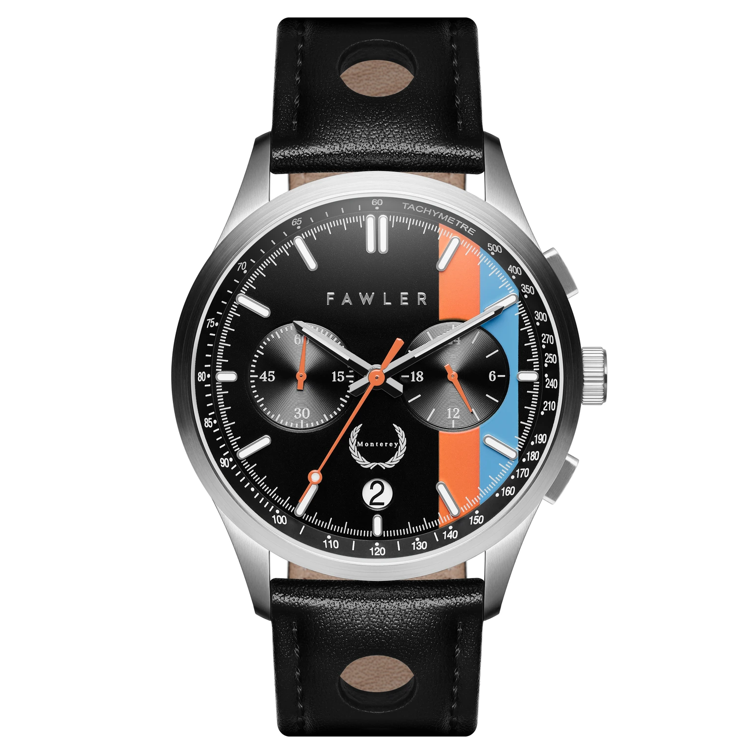 Monterey | Orange und blaue Rennuhr Monterey | Orange und blaue Rennuhr