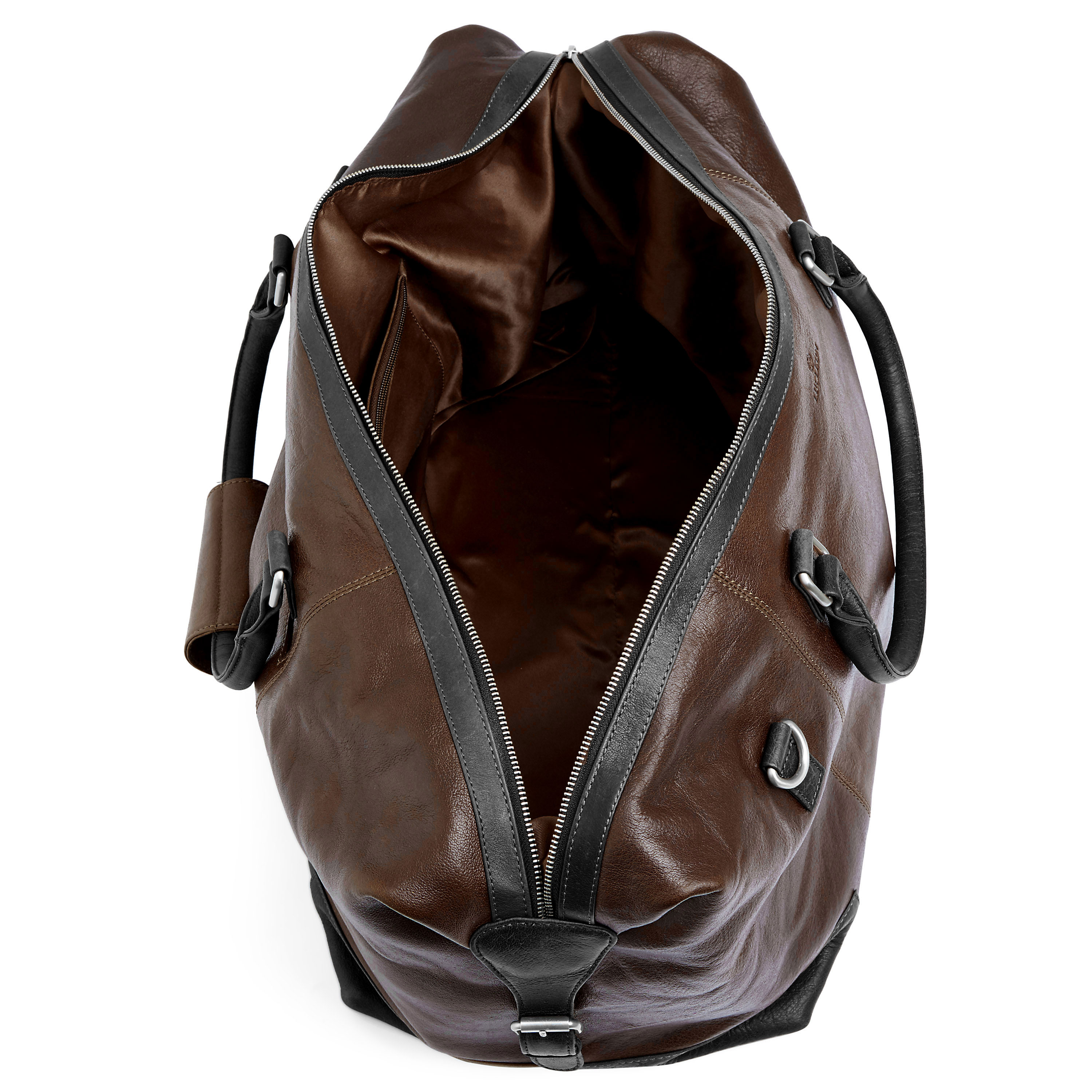 Borsa weekend California marrone e nera  - 16