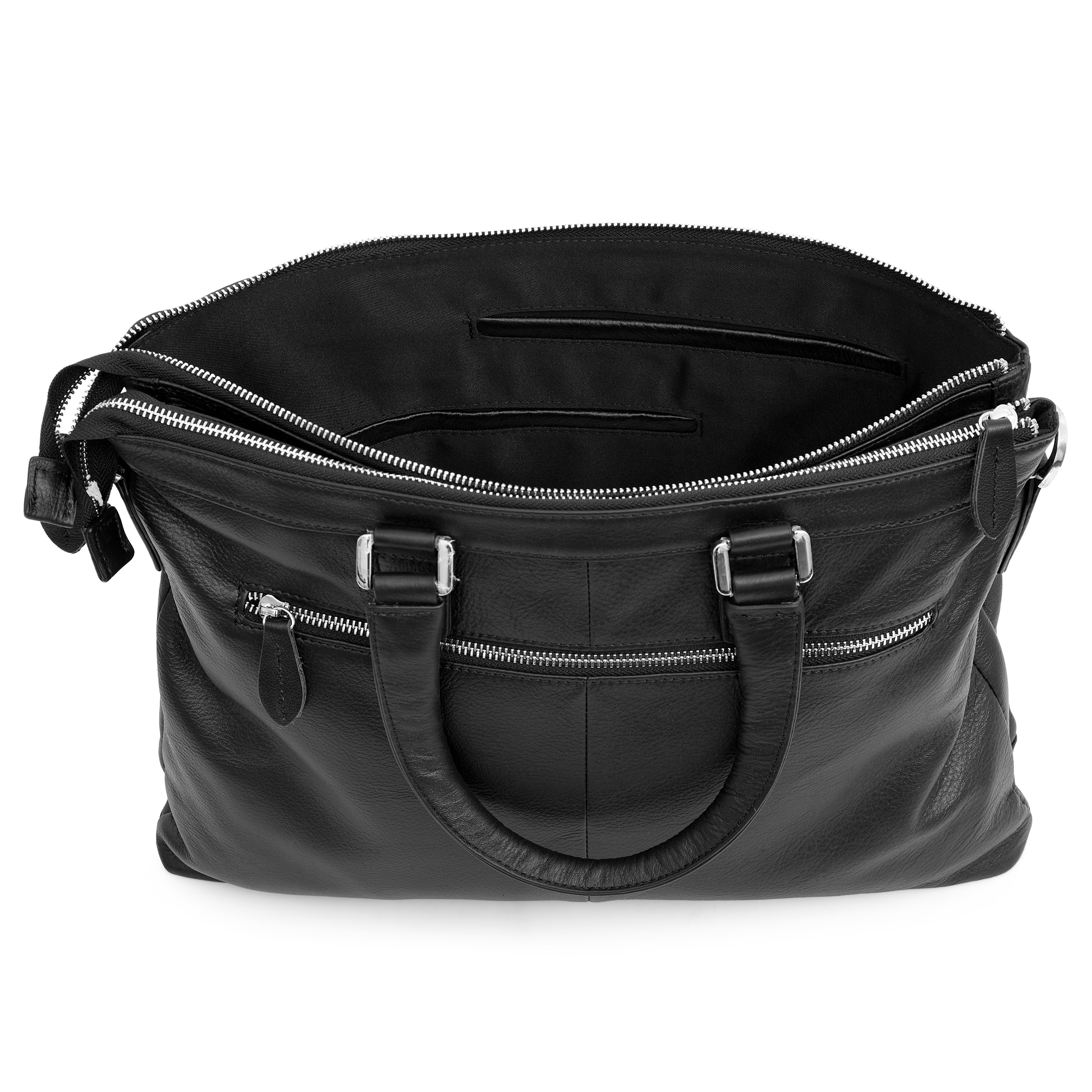 Grab & Go Svart Delton Skinnveske - 13
