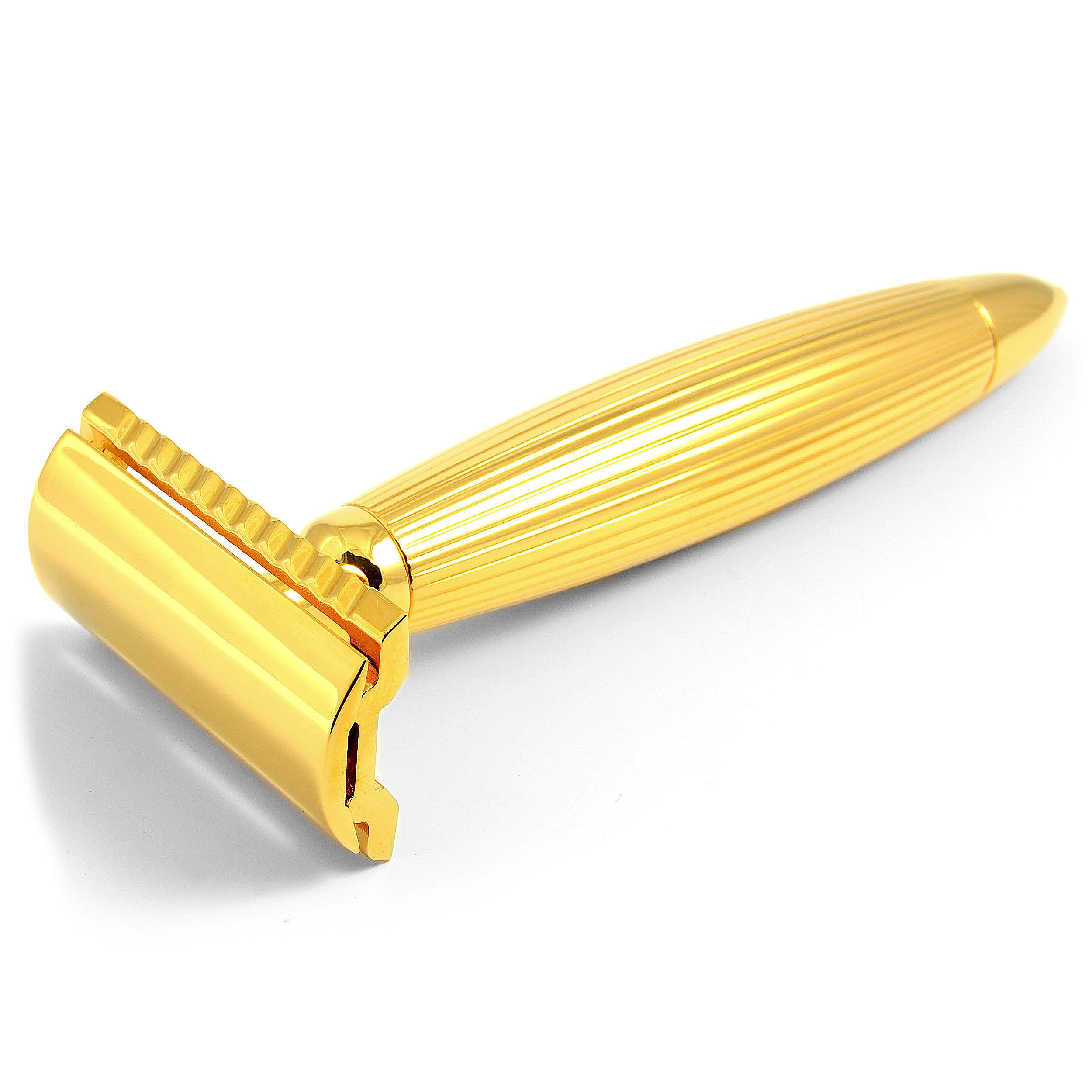 Zelta toņa Imperial drošības skuveklis - 3